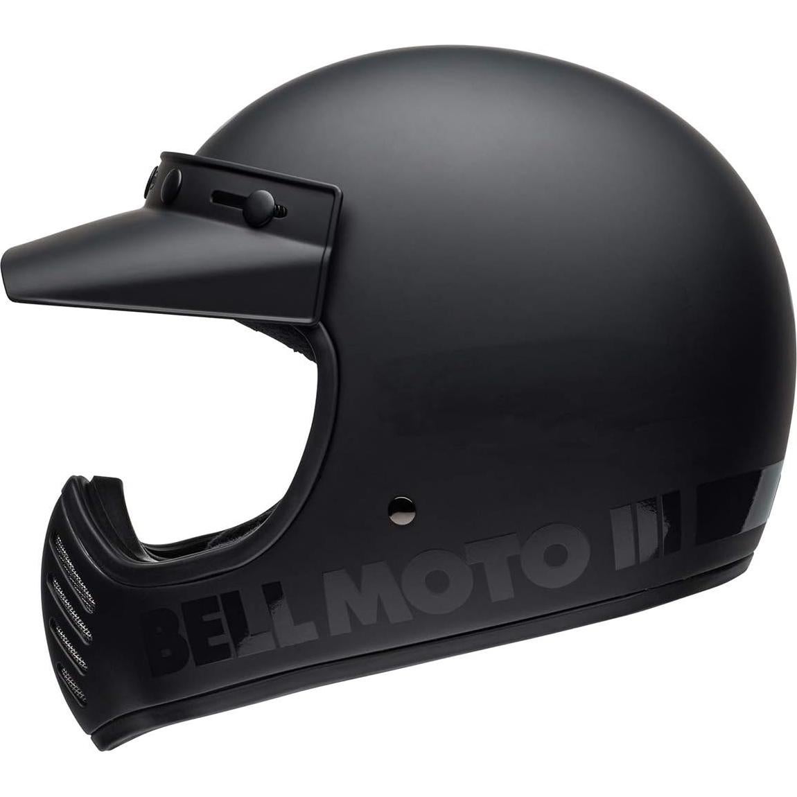 Casco Bell Moto-3 Negro Mate Brillante Mediano 1,96 kg