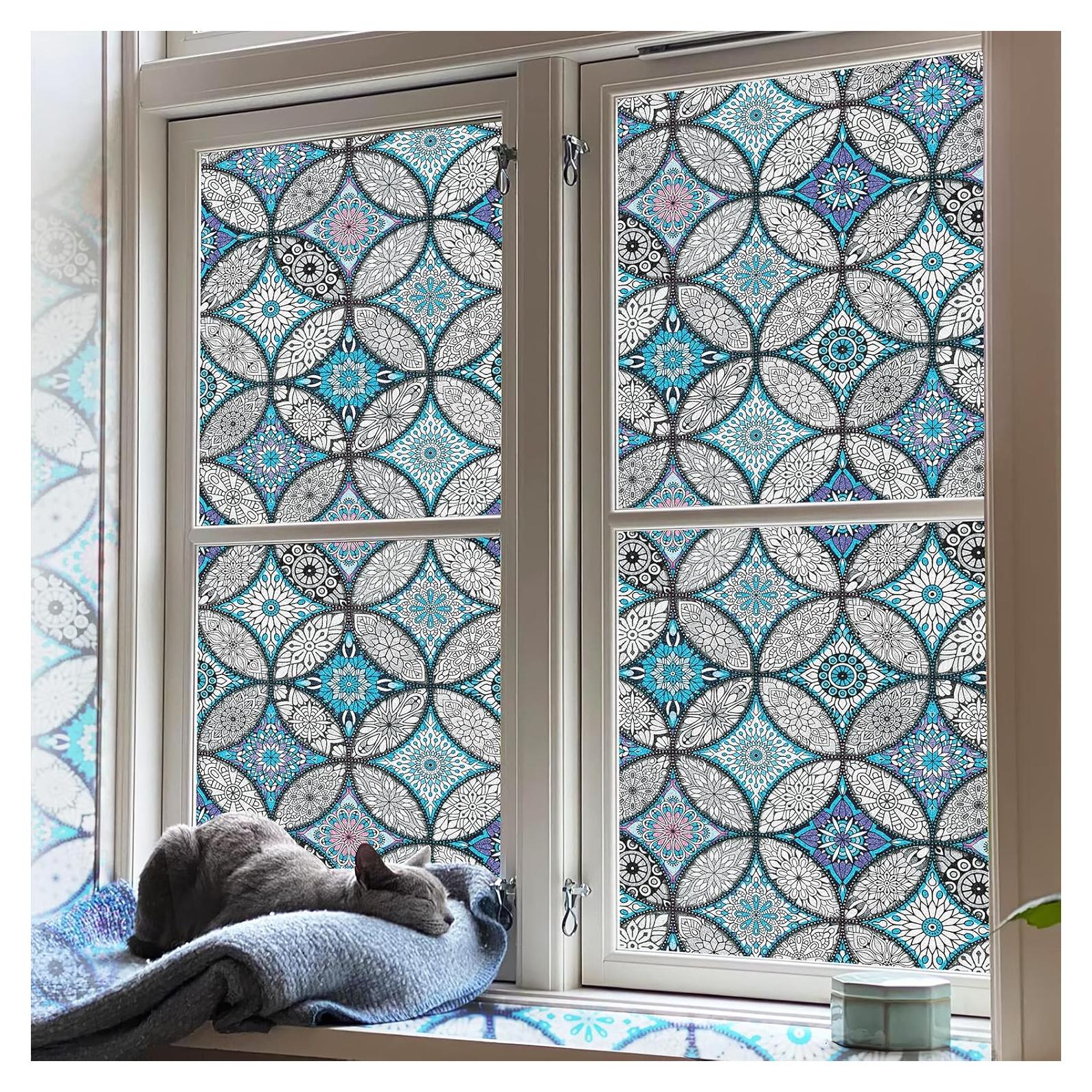 Película de Privacidad Azul JiffDiff 200x44 cm PVC