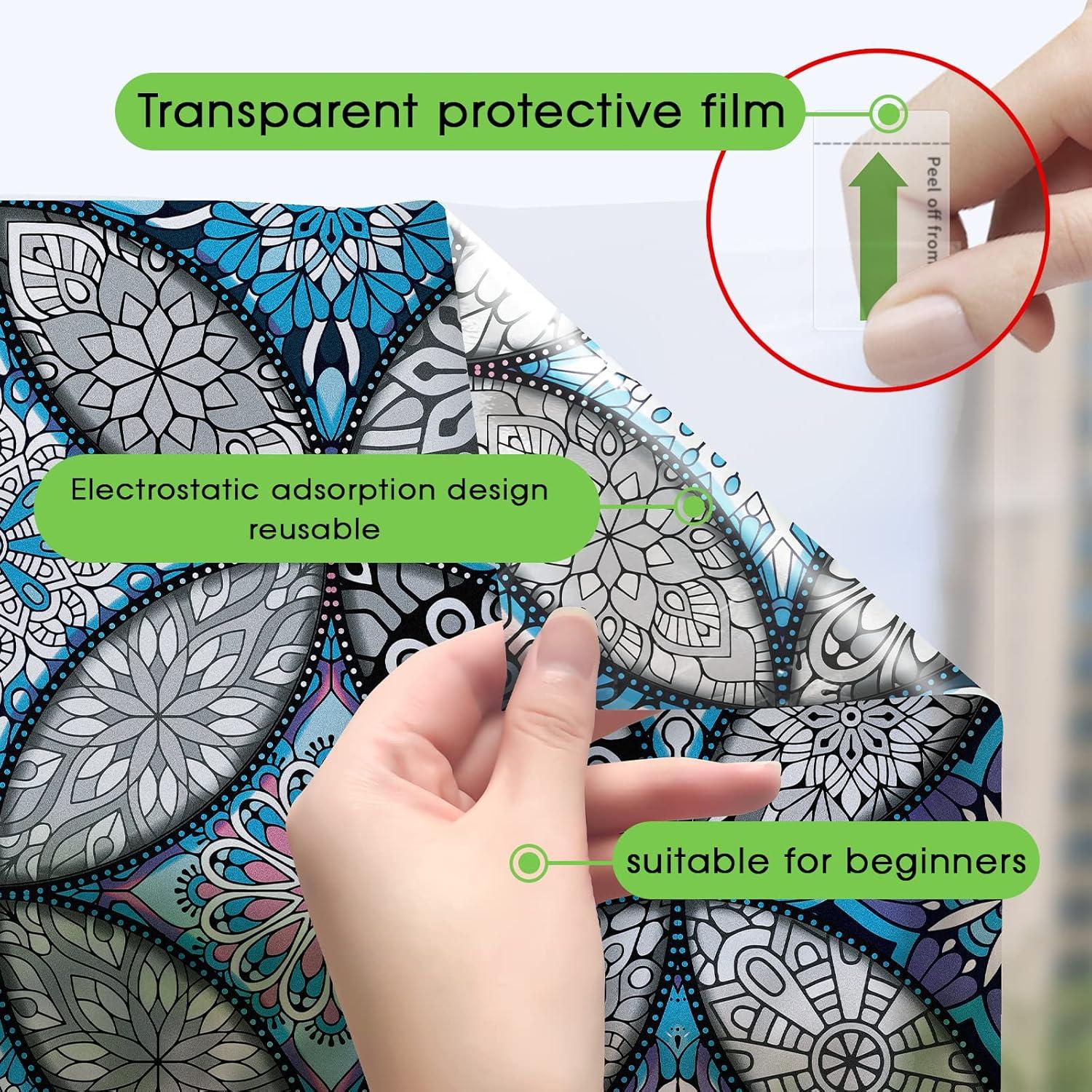 Película de Privacidad Azul JiffDiff 200x44 cm PVC