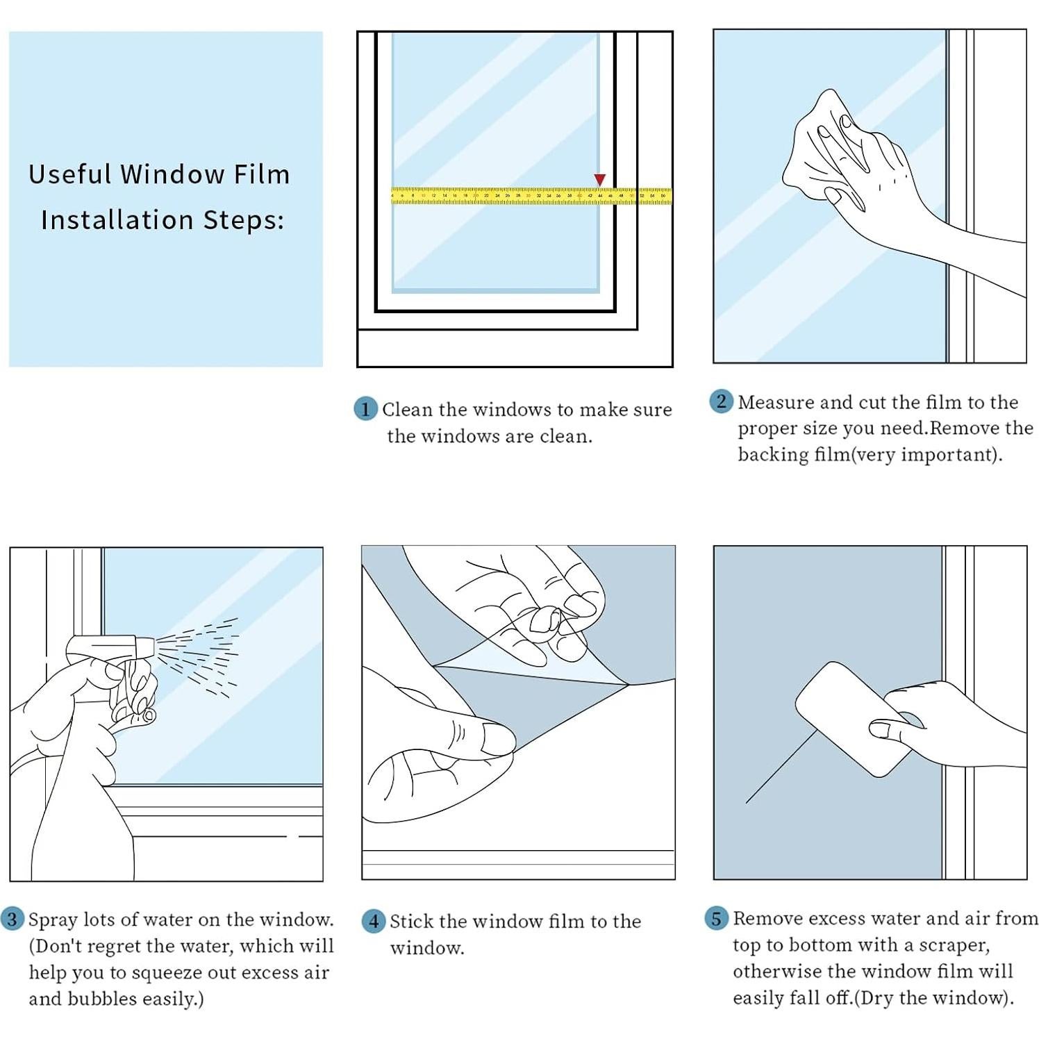 Película de Privacidad Azul JiffDiff 200x44 cm PVC