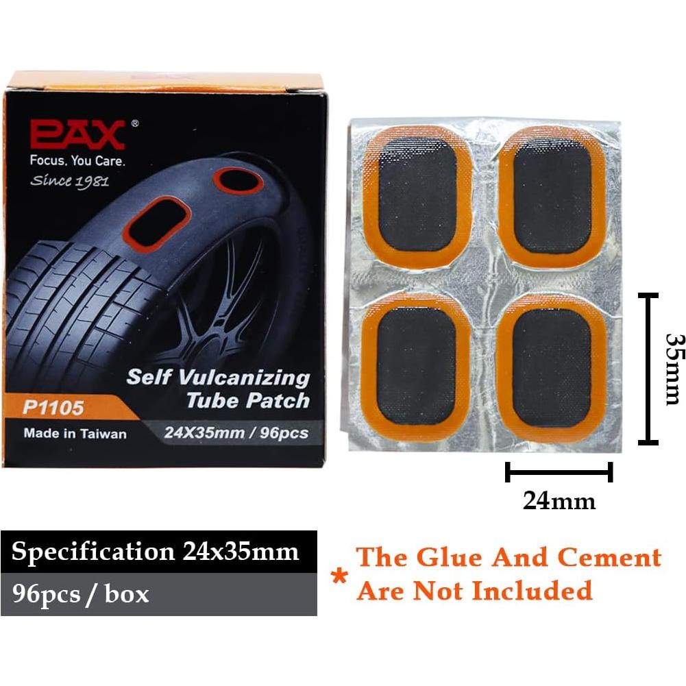 Parches Ovalados PAX 24x35mm para Reparación de Neumáticos