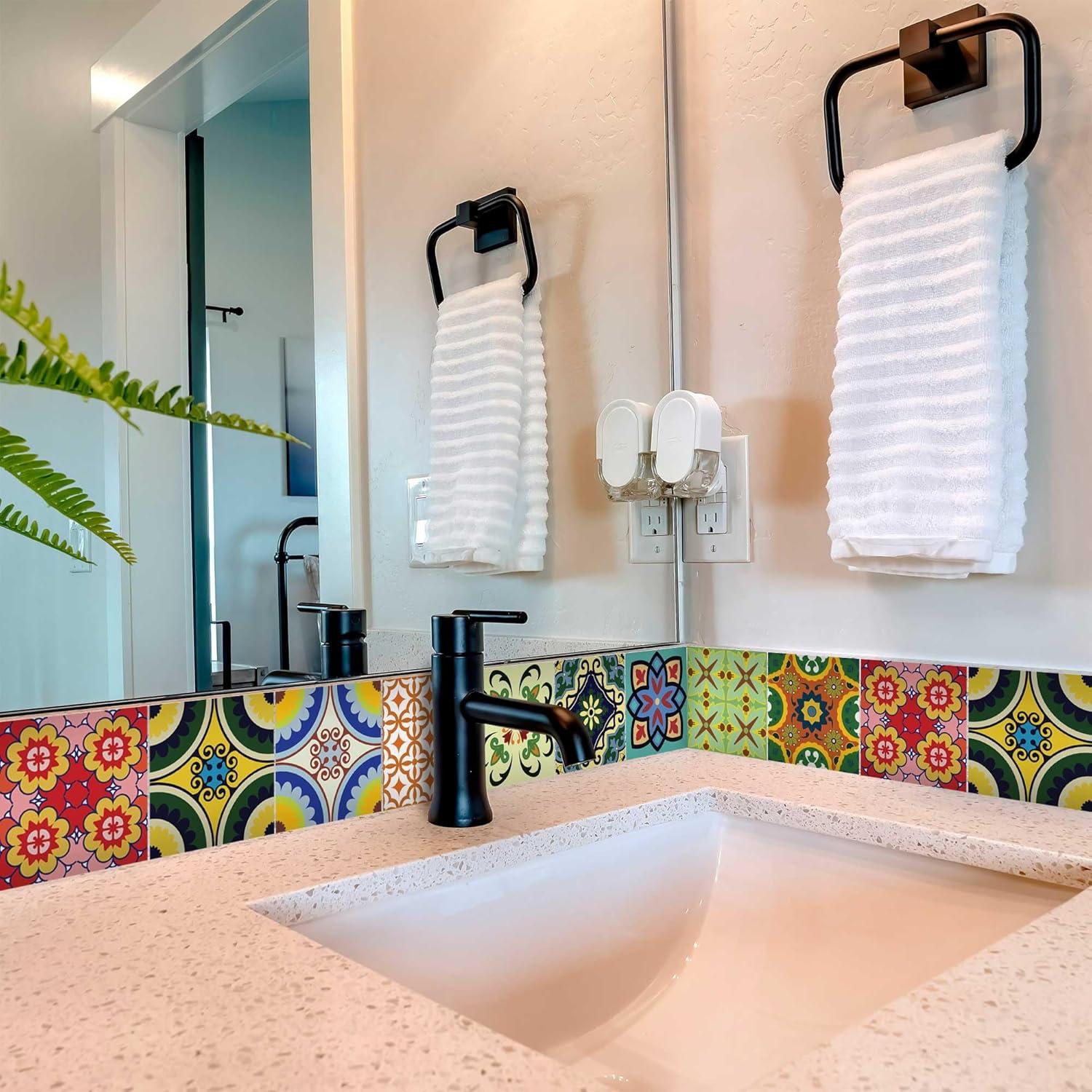 Pegatinas de Azulejos Mi Alma 24 PC 10x10 cm Impermeables