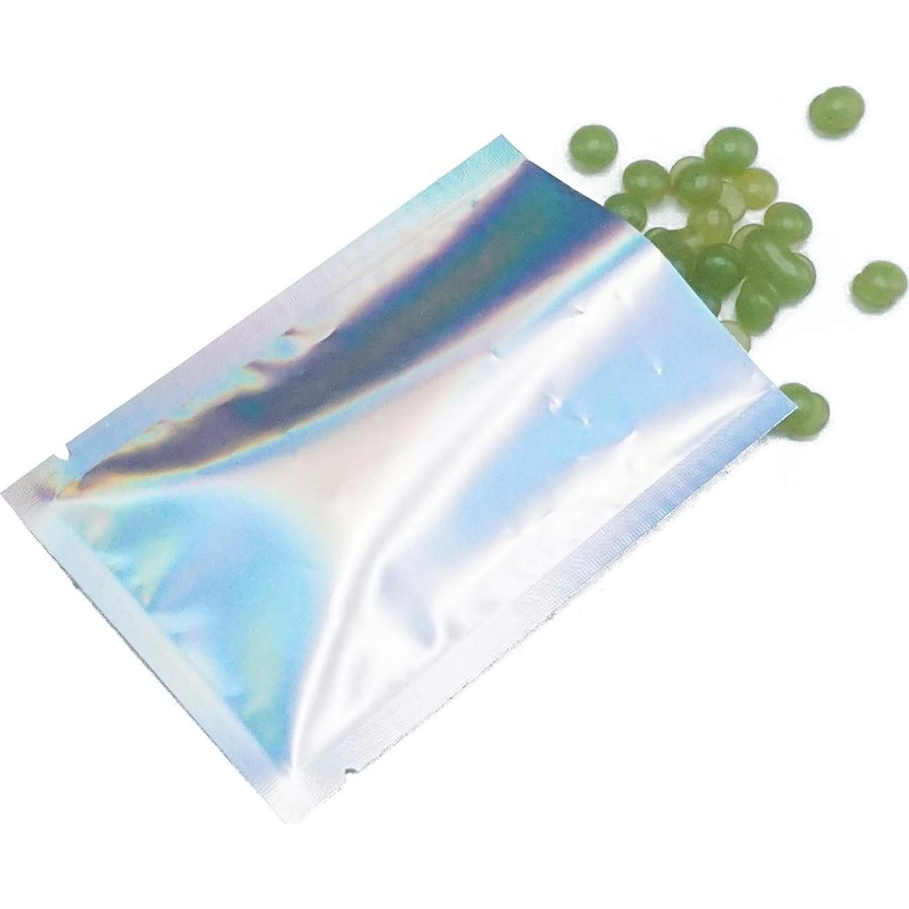 Bolsas de Mylar Metálicas QQ Studio 6x9cm 100 Unidades Holográficas