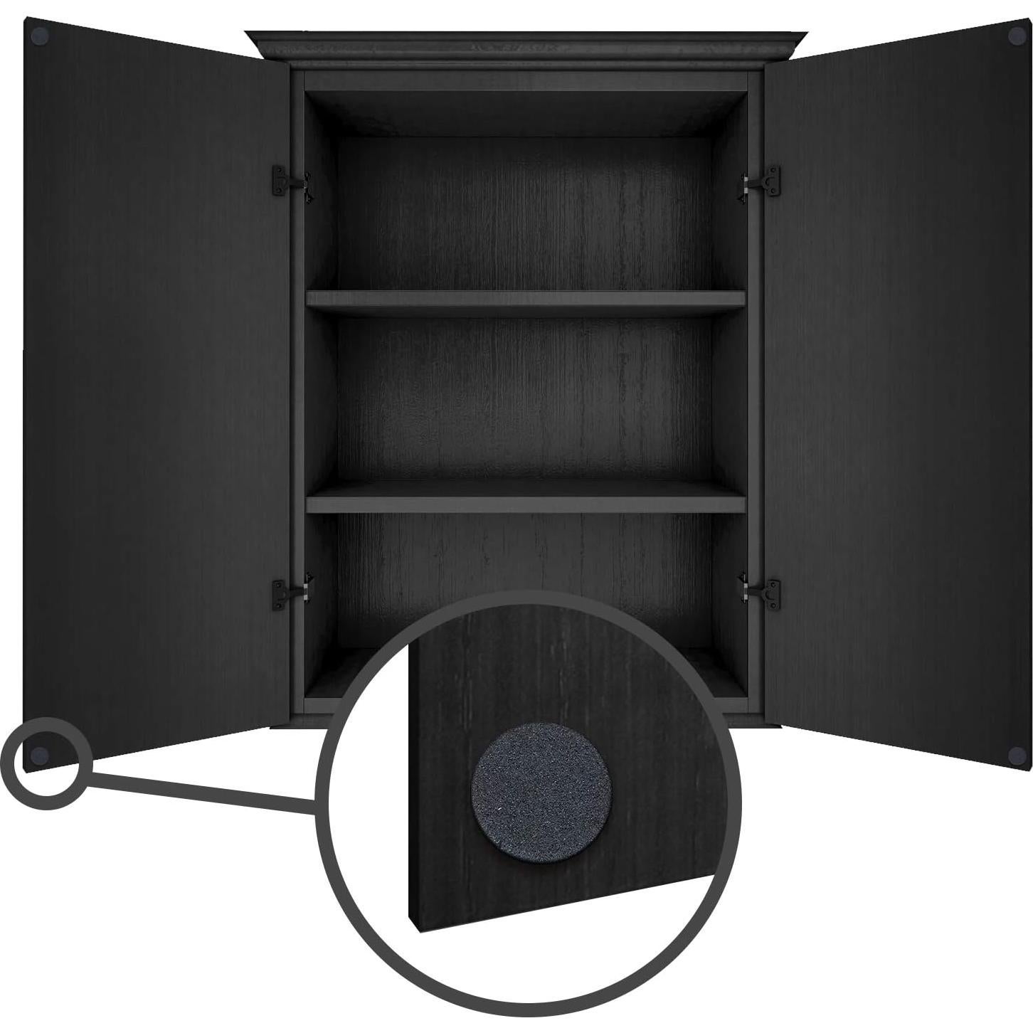 Almohadillas de espuma EVA autoadhesivas 3M 100 unidades - Negro