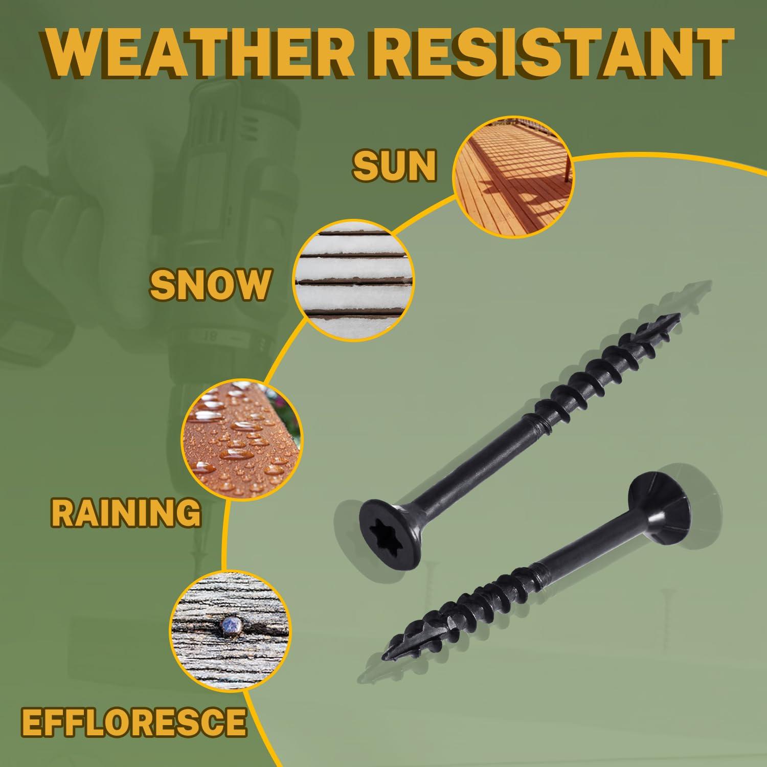 Tornillos para Deck LIONMAX #8 x 2.54 cm (1 Pulgada) 100 PCS