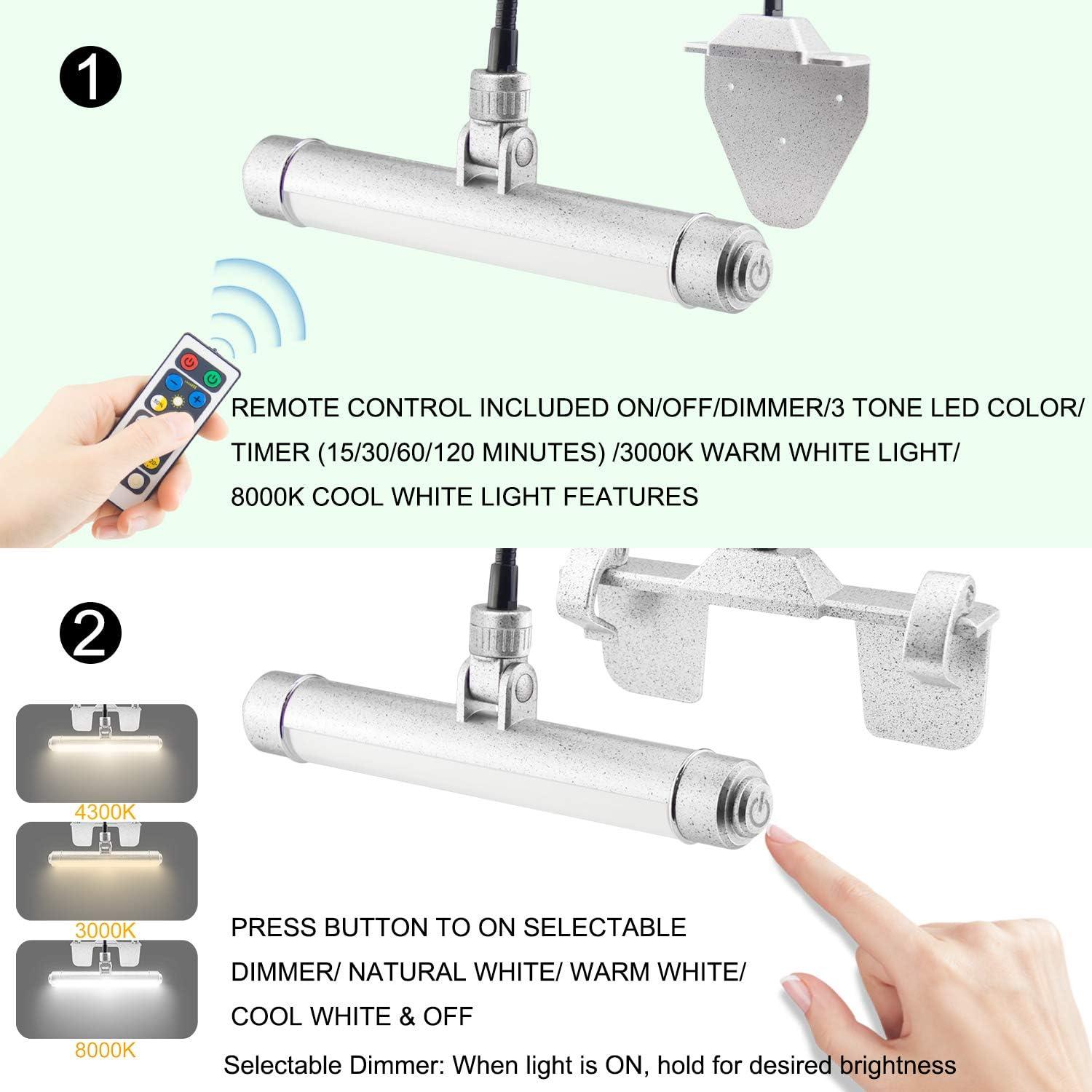 Luz de Imagen LED Inalámbrica BIGMONAT B600 Plata 3 Modos