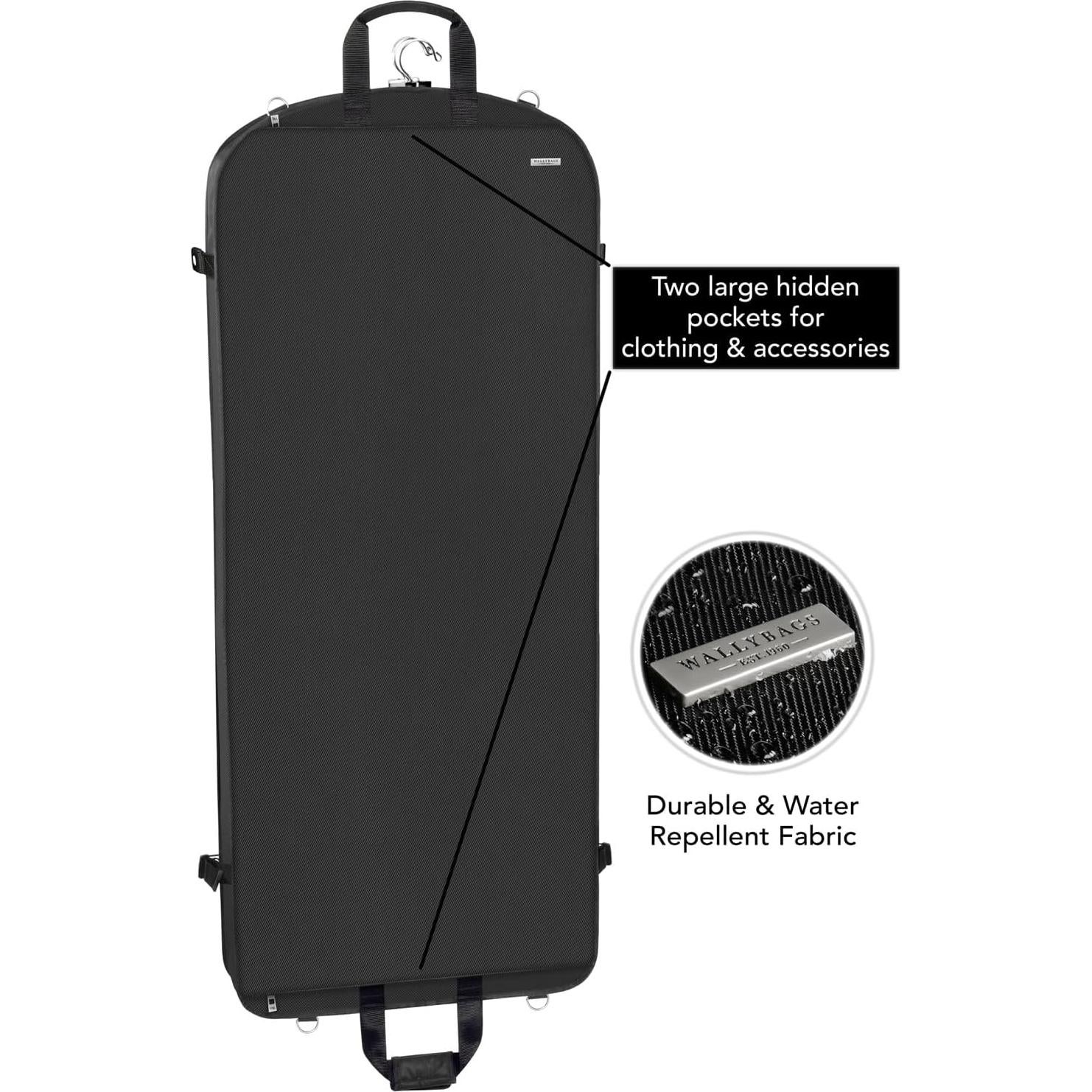 Bolsa de Viaje WallyBags Premium para Ropa 132 cm Negra