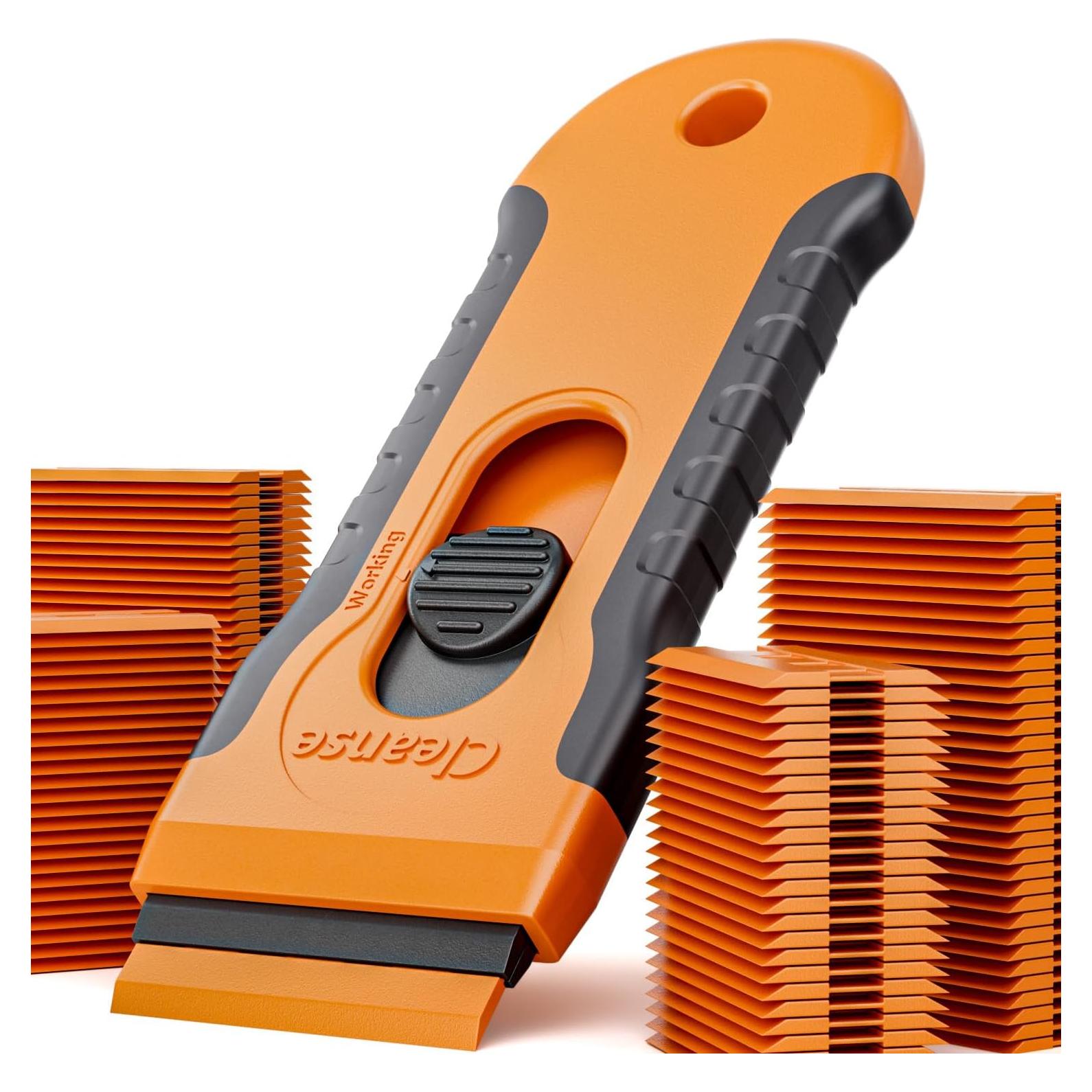 Raspador de Cuchilla Plástica Cleanse 100 Pcs para Adhesivos