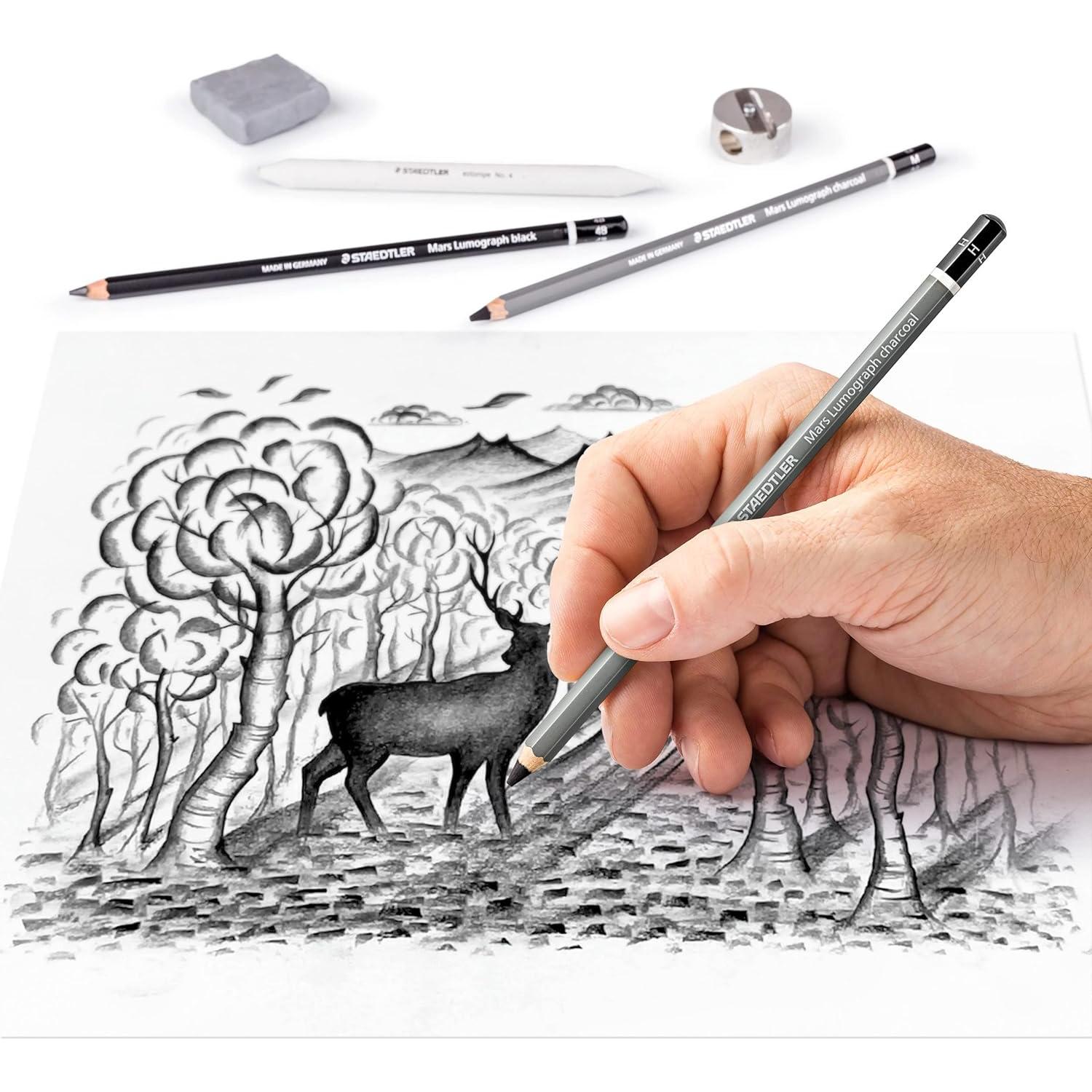 Set de Dibujo Profesional Staedtler 61 100C - 9 Lápices y Accesorios