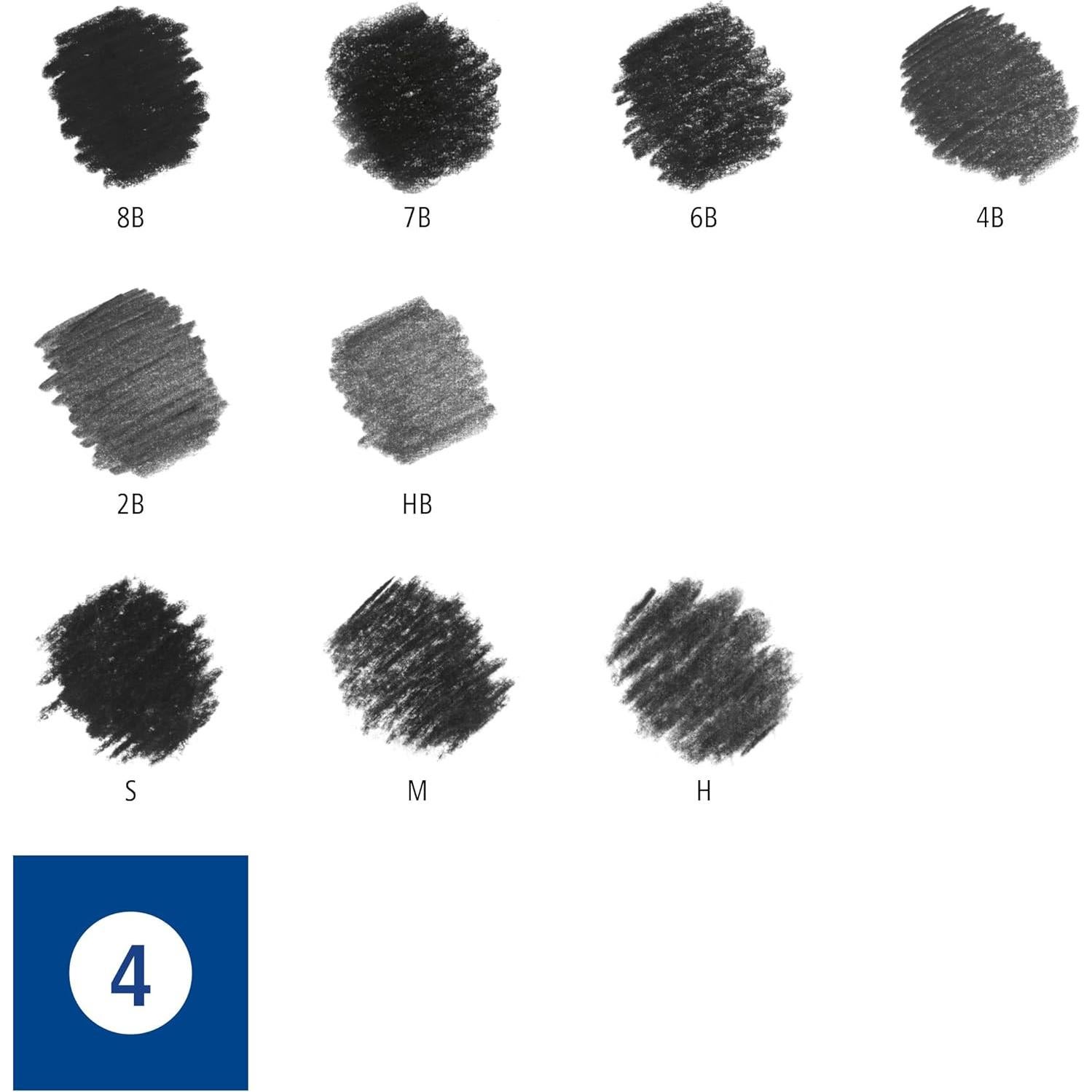 Set de Dibujo Profesional Staedtler 61 100C - 9 Lápices y Accesorios