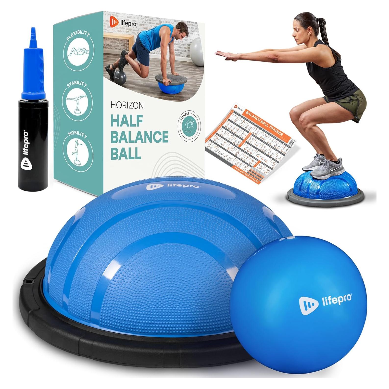 Media Bola de Equilibrio LifePro - Ejercicio y Estabilidad