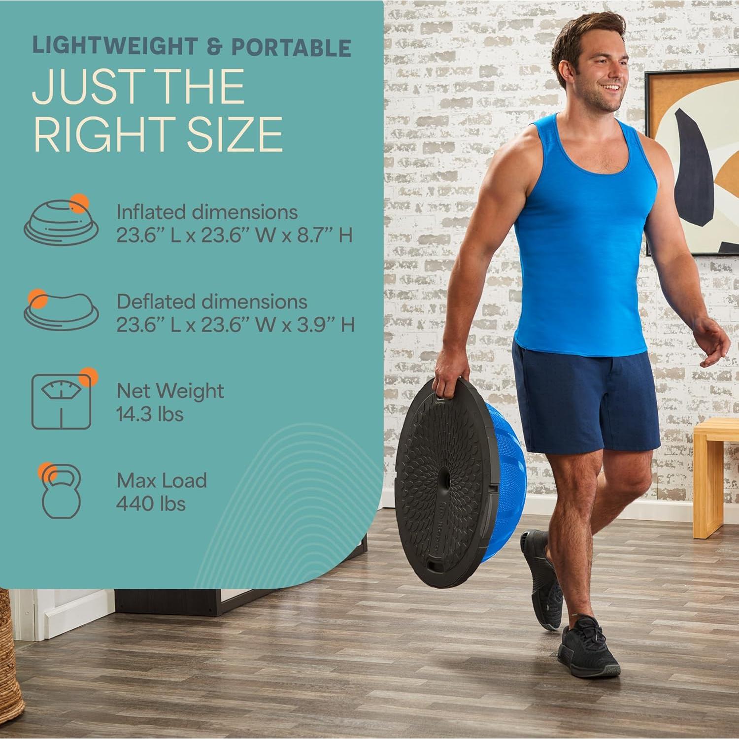 Media Bola de Equilibrio LifePro - Ejercicio y Estabilidad