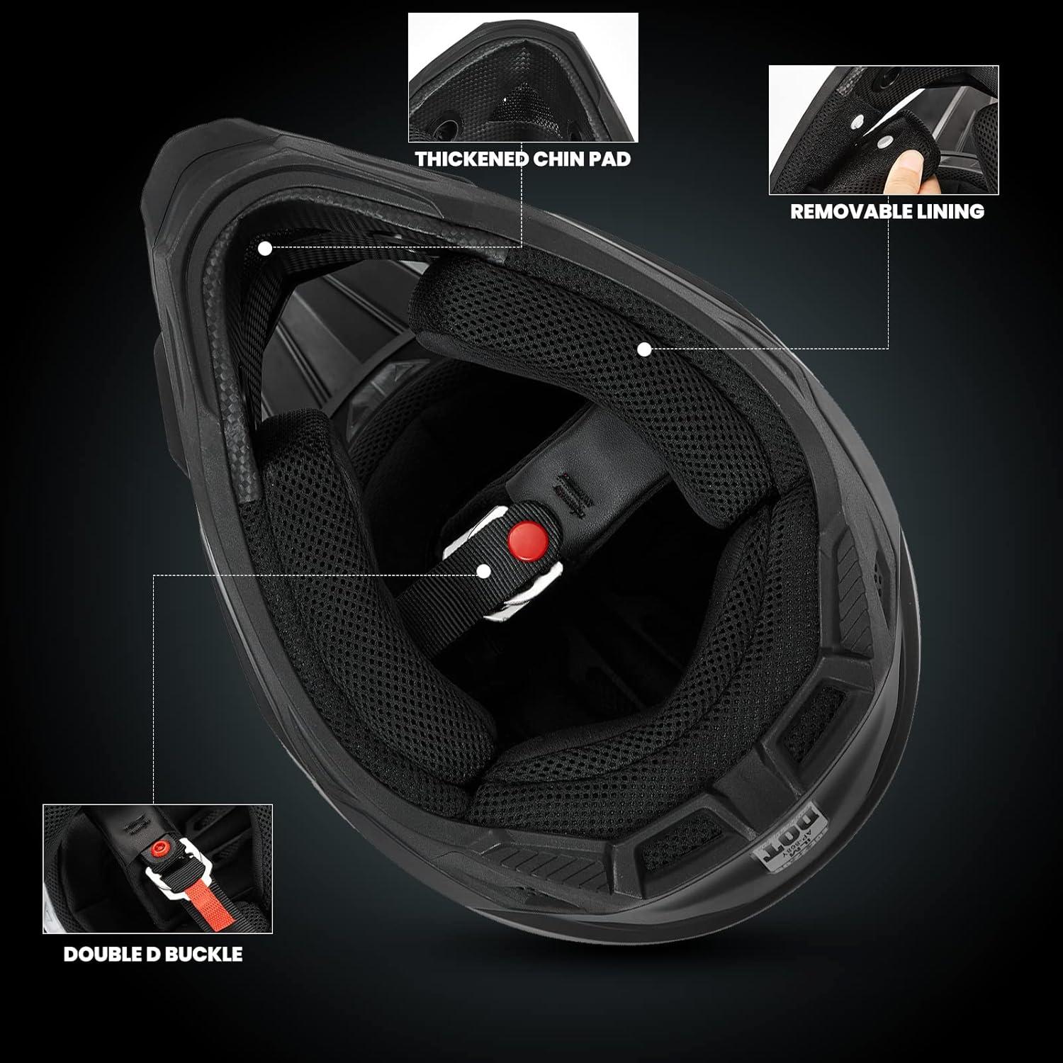 Casco para Moto ILM AP-868 Negro Mate Adulto XS