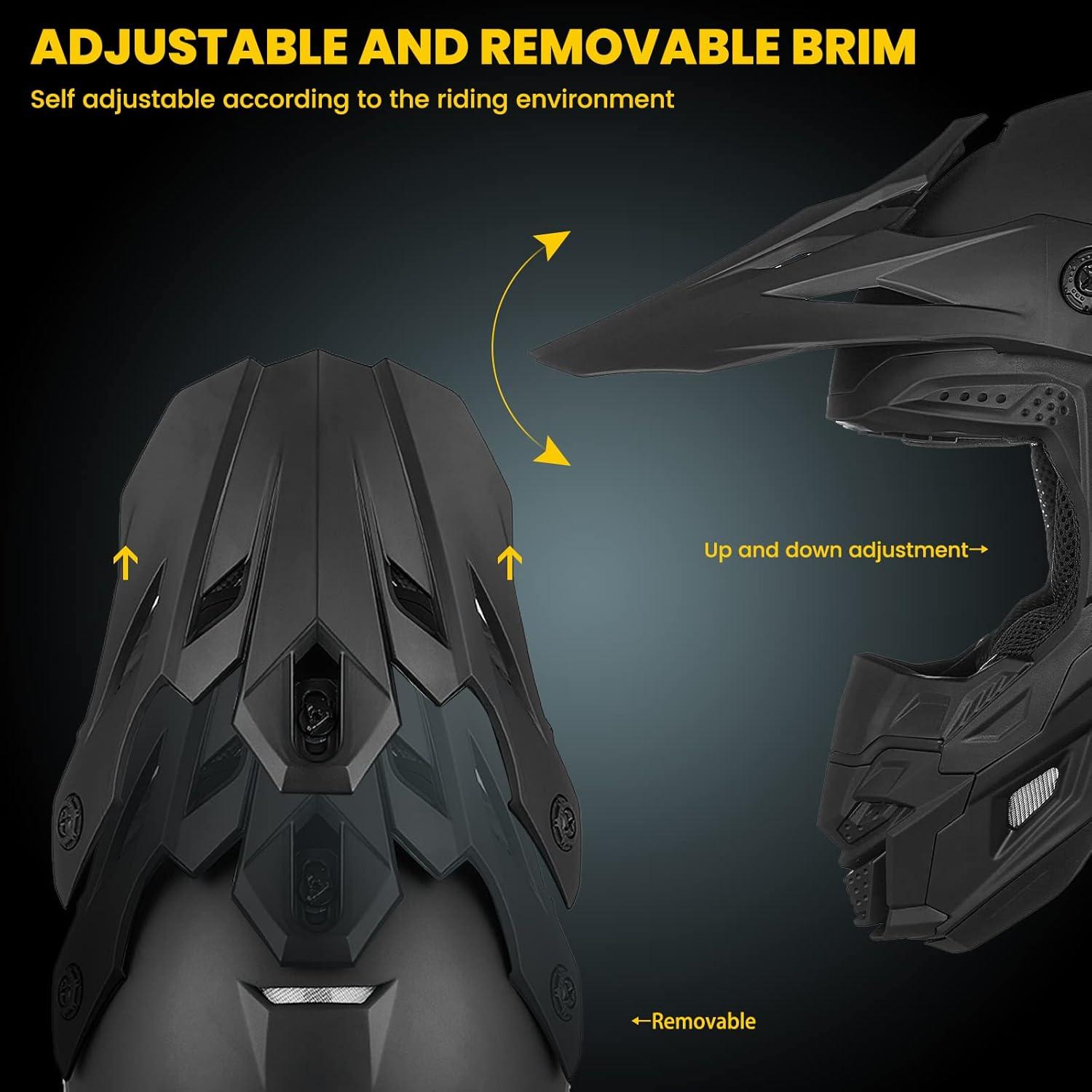 Casco para Moto ILM AP-868 Negro Mate Adulto XS