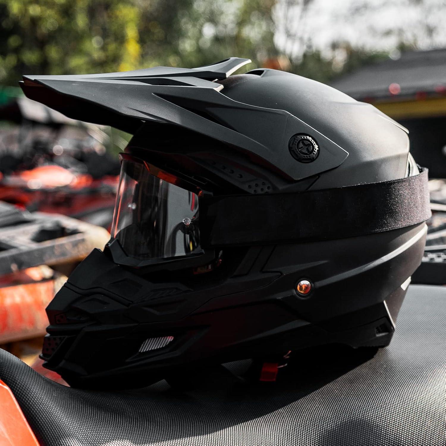 Casco para Moto ILM AP-868 Negro Mate Adulto XS