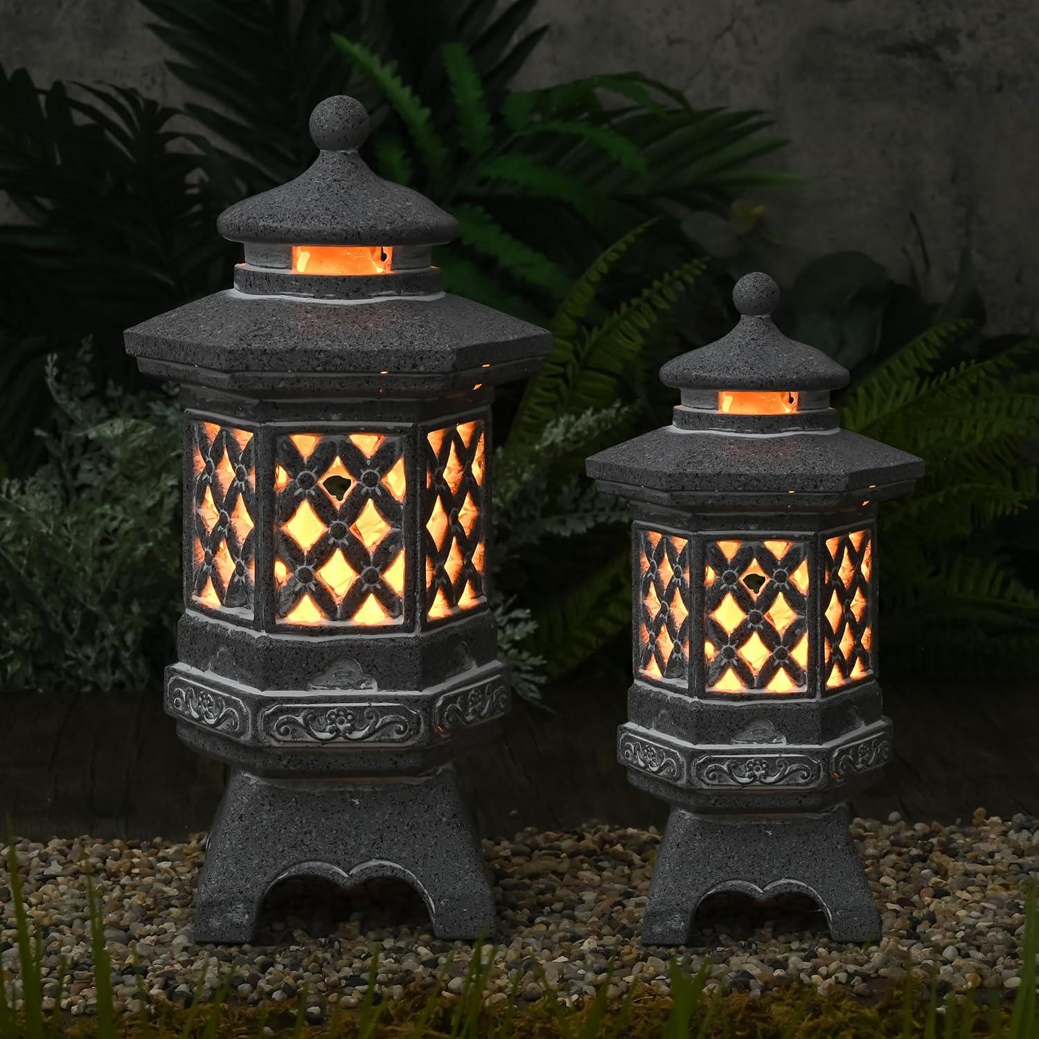 Estatua de Jardín Pagoda Solar Teresa's Collections 21.1 cm