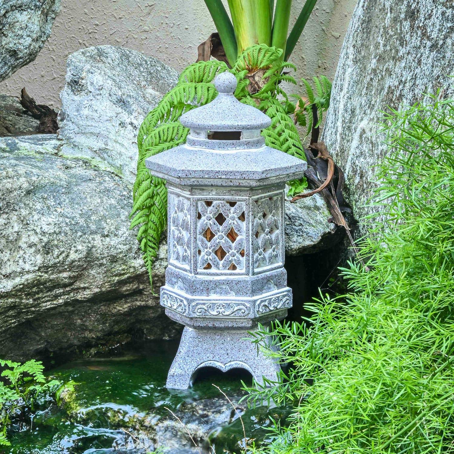 Estatua de Jardín Pagoda Solar Teresa's Collections 21.1 cm