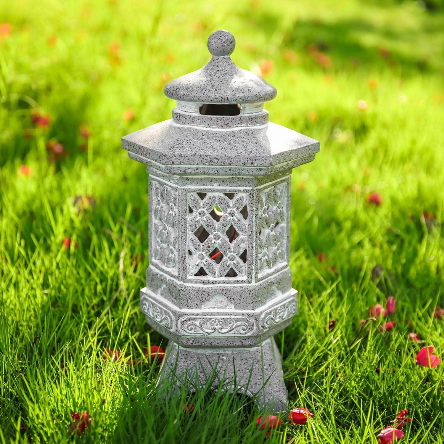 Estatua de Jardín Pagoda Solar Teresa's Collections 21.1 cm