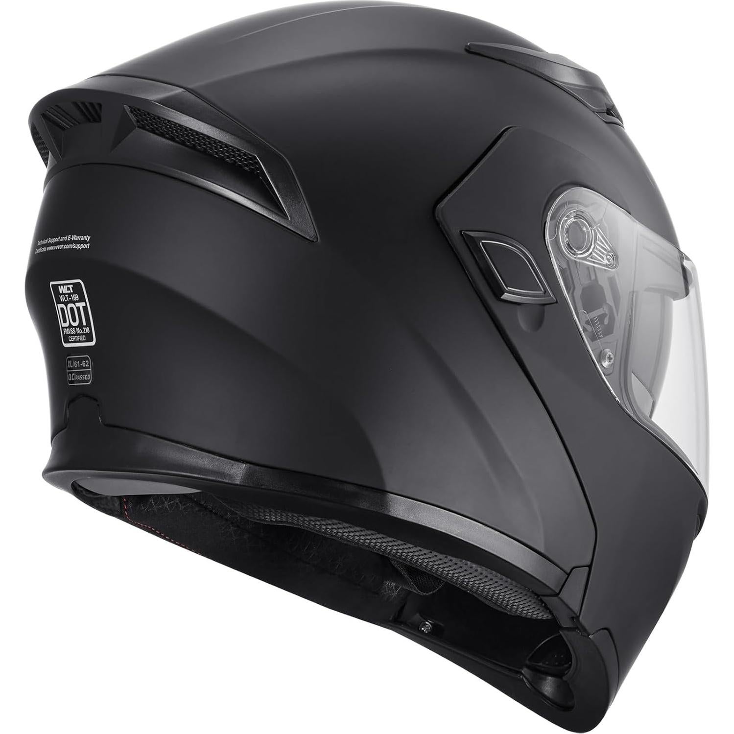 Casco de Motocicleta VEVOR Mediano ABS Doble Visera