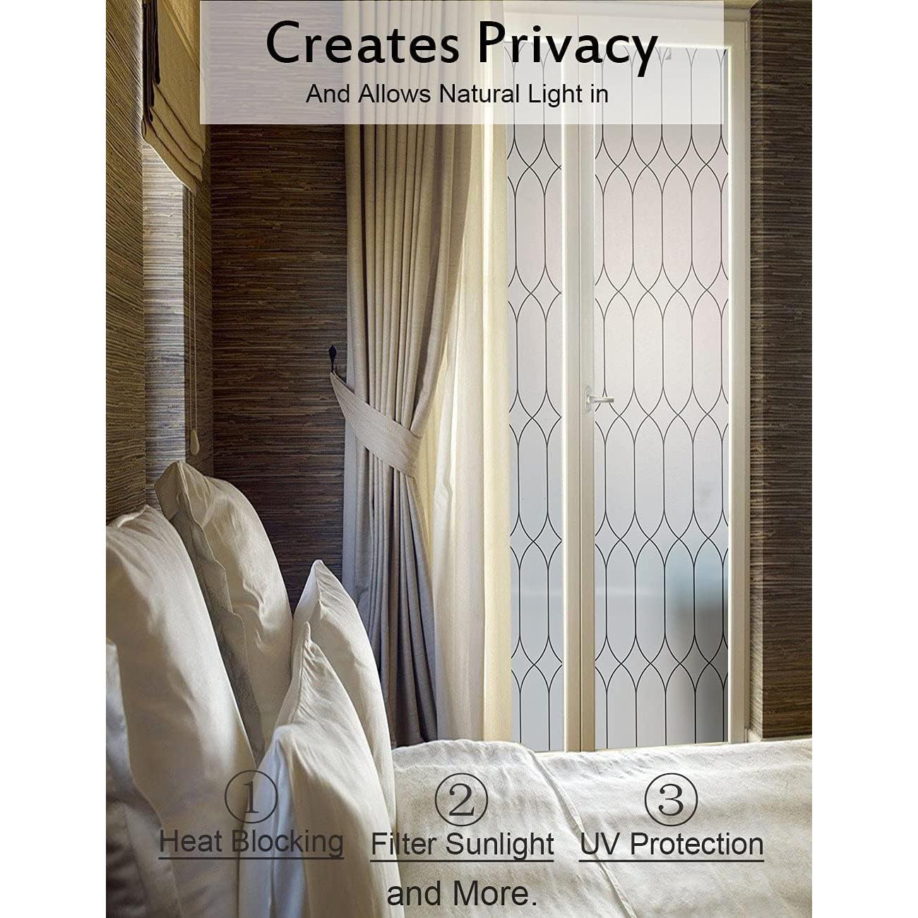 Película de Ventana Privada Jahoot 44.5x200 cm Blanco Esmerilado