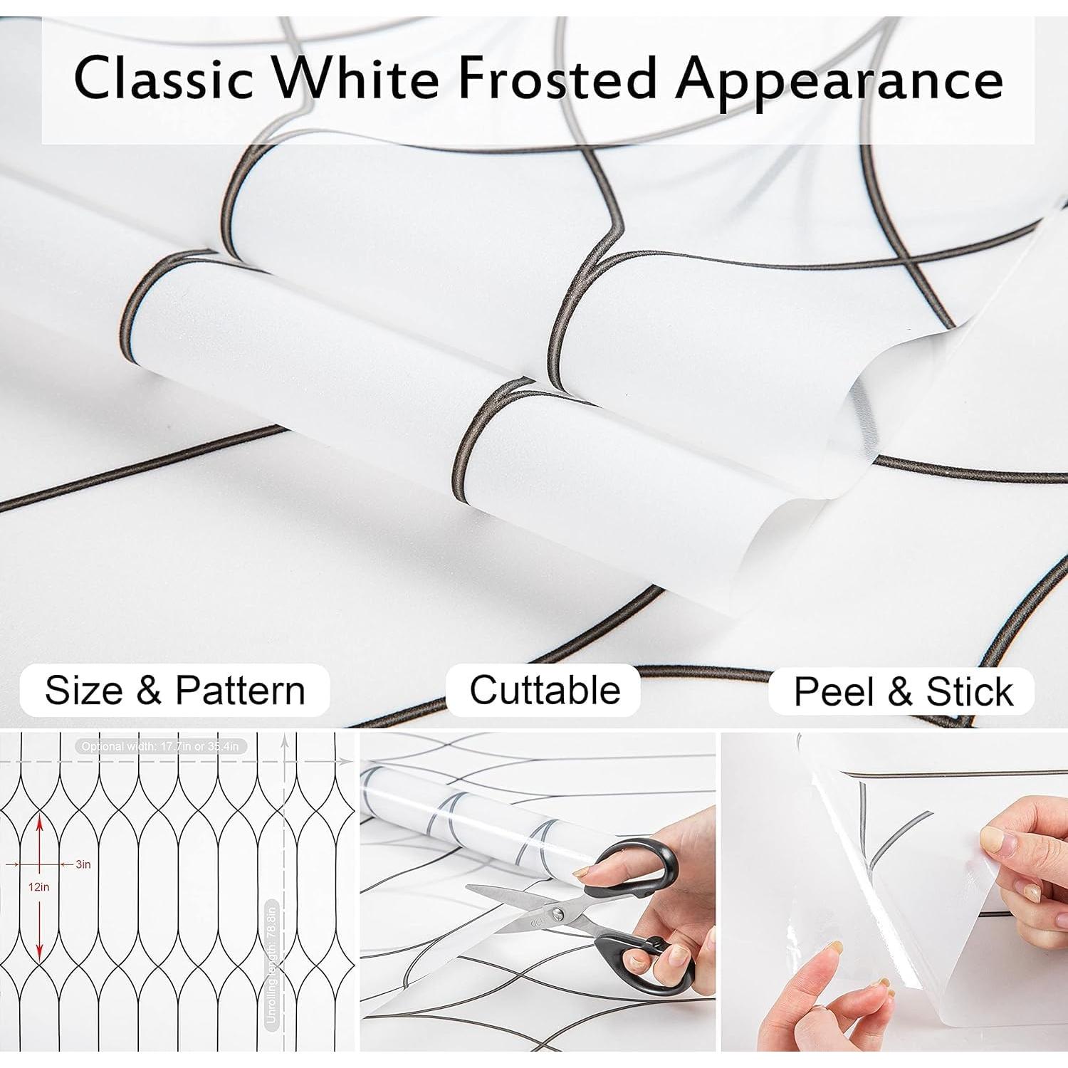 Película de Ventana Privada Jahoot 44.5x200 cm Blanco Esmerilado