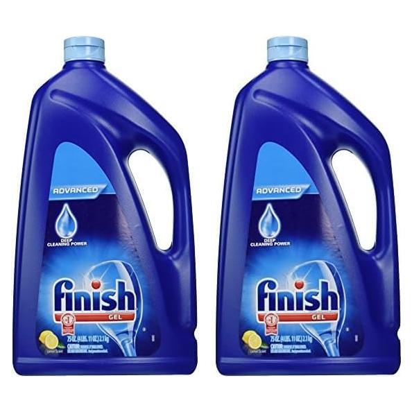Finish Gel Detergente para Lavavajillas Automático 2x2.2L Limón