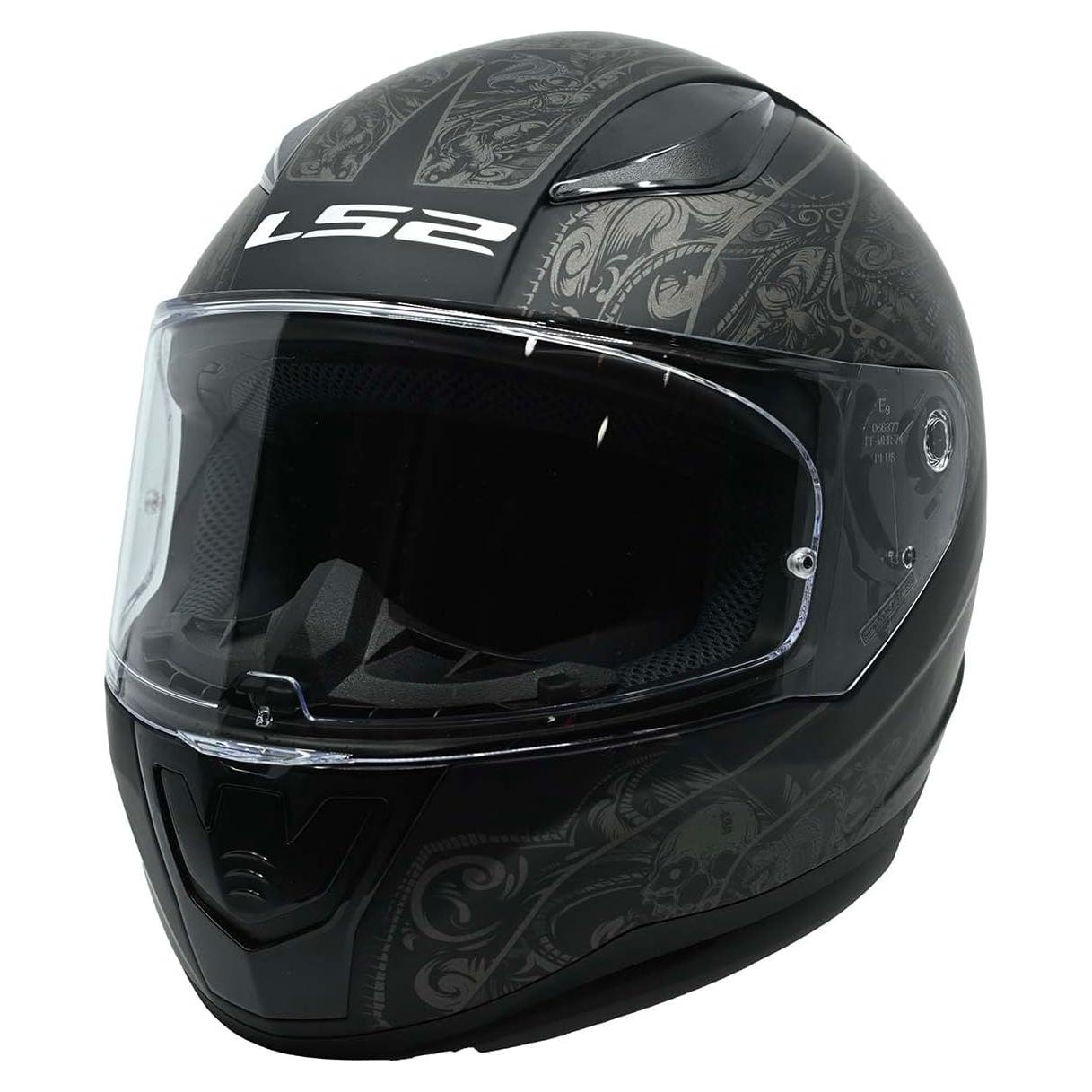 Casco LS2 Rapid II Full Face Negro Mate Criptográfico 1.92kg
