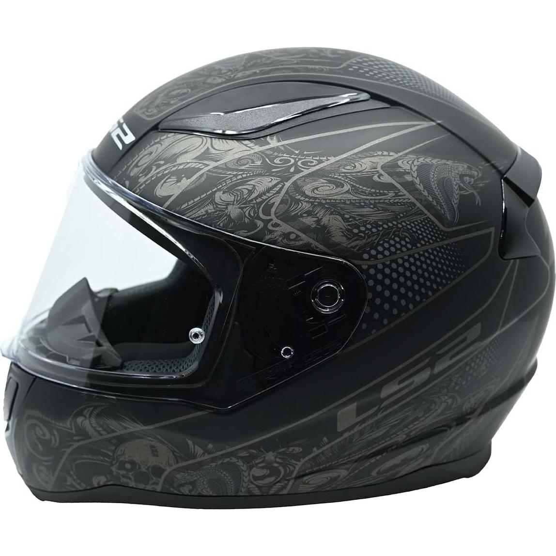 Casco LS2 Rapid II Full Face Negro Mate Criptográfico 1.92kg