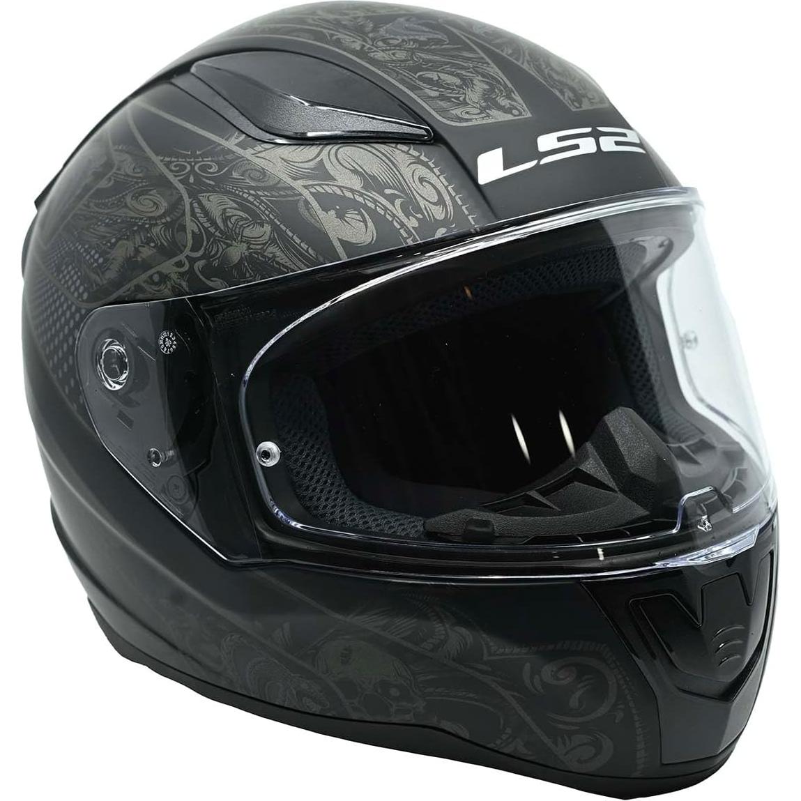 Casco LS2 Rapid II Full Face Negro Mate Criptográfico 1.92kg