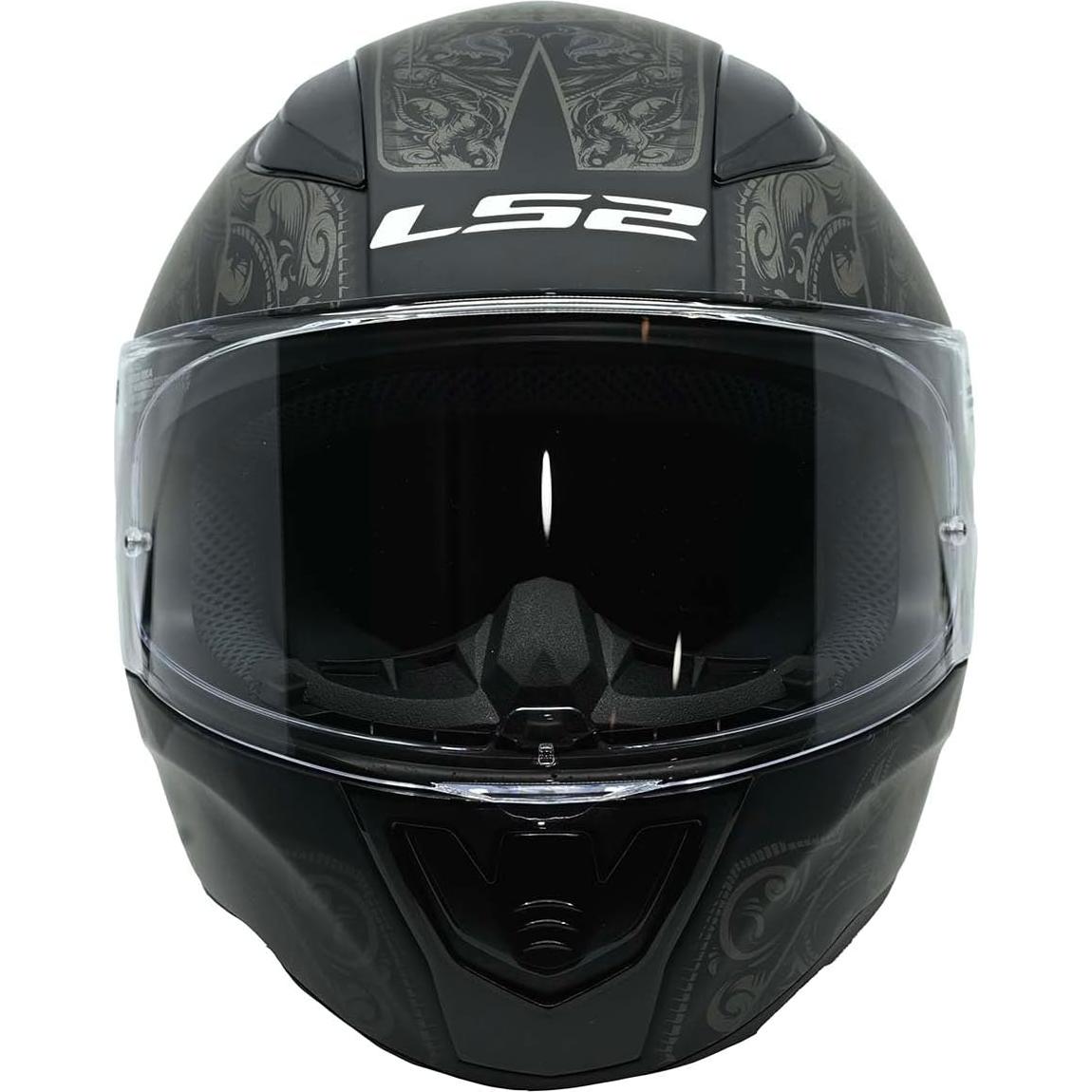 Casco LS2 Rapid II Full Face Negro Mate Criptográfico 1.92kg