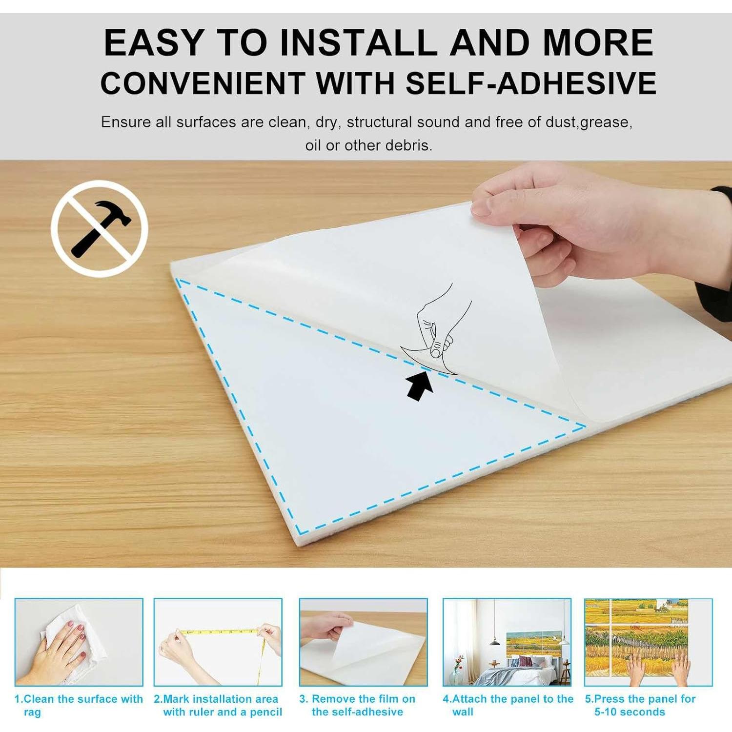 Paneles Acústicos Art JBER 6-Pack La Cosecha 180x79 cm