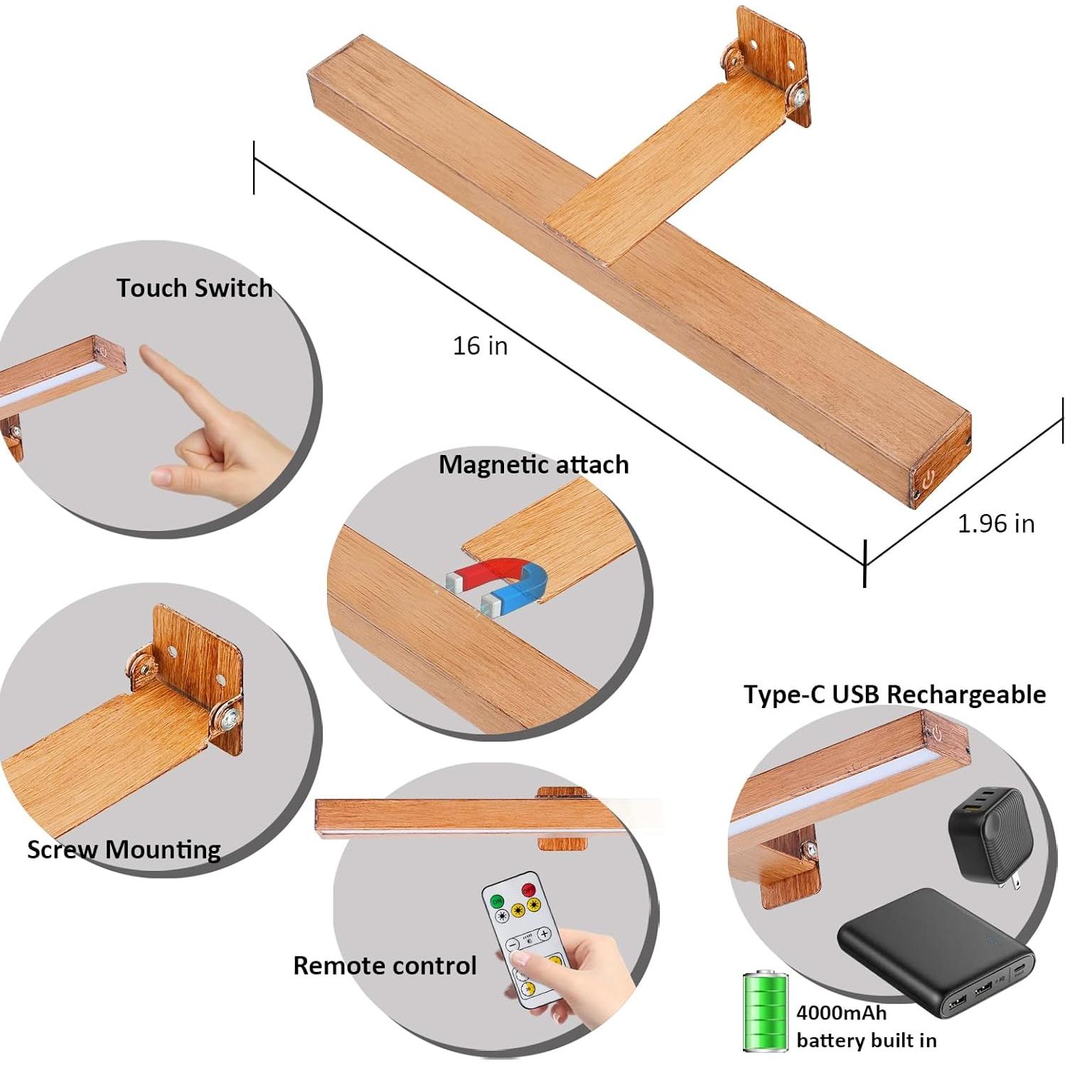 Luz de Imagen LED MIOBLUE 40.64 cm Recargable con Control Remoto