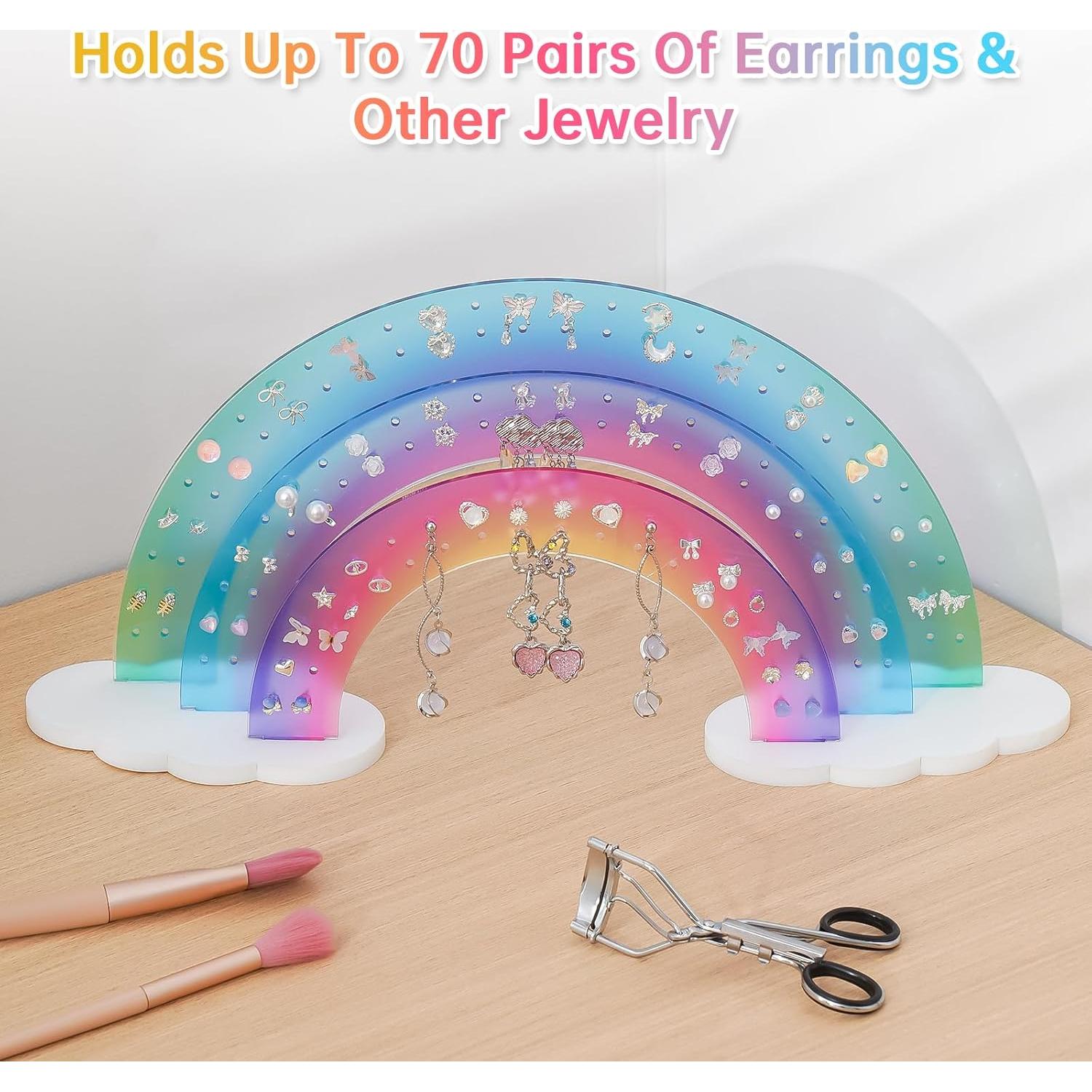 Organizador de Pendientes Acrílico NiHome 3 Niveles 140 Agujeros