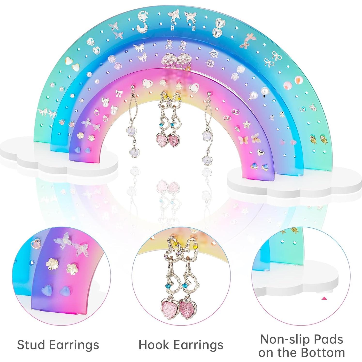 Organizador de Pendientes Acrílico NiHome 3 Niveles 140 Agujeros