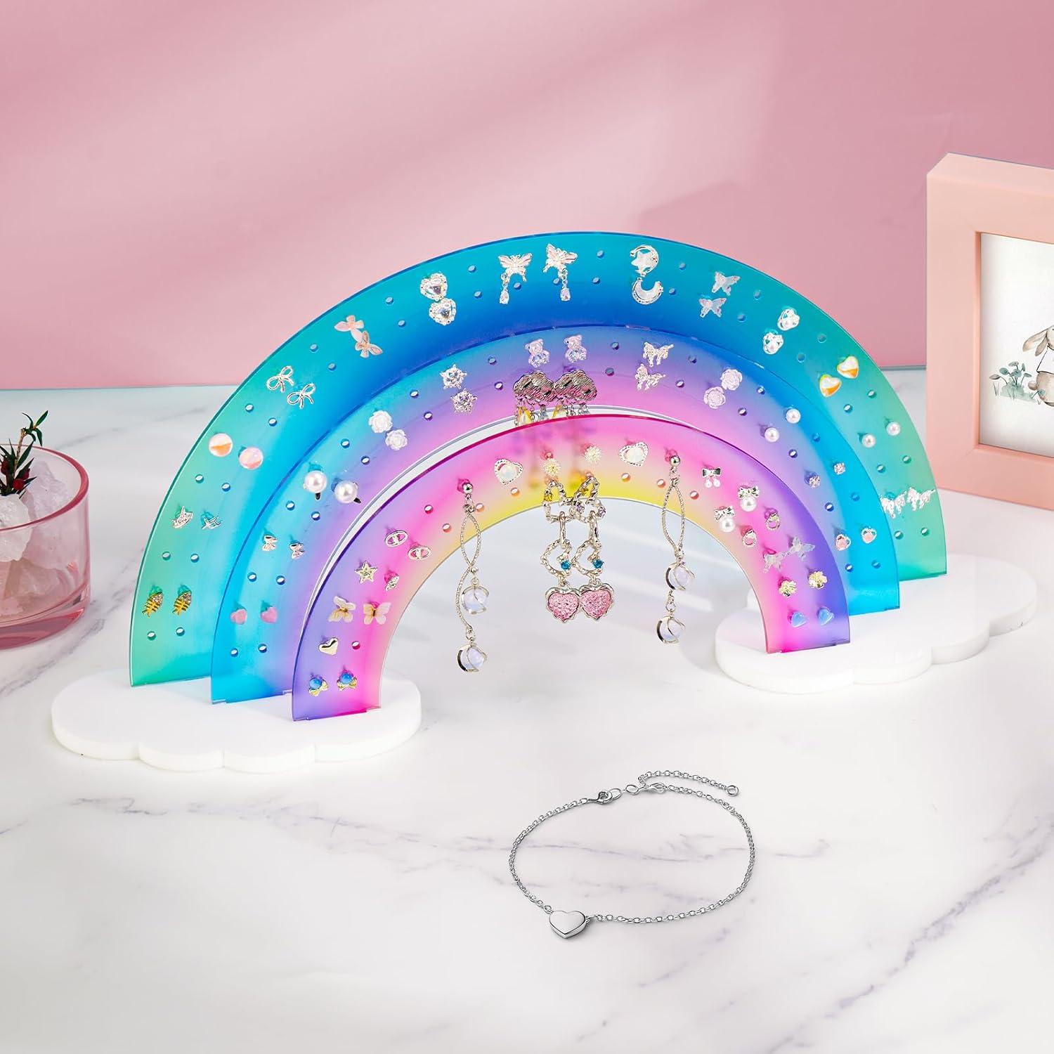 Organizador de Pendientes Acrílico NiHome 3 Niveles 140 Agujeros