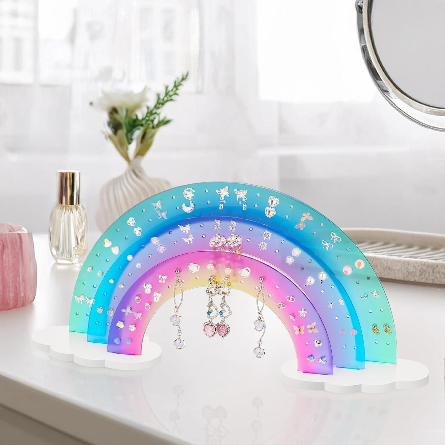 Organizador de Pendientes Acrílico NiHome 3 Niveles 140 Agujeros