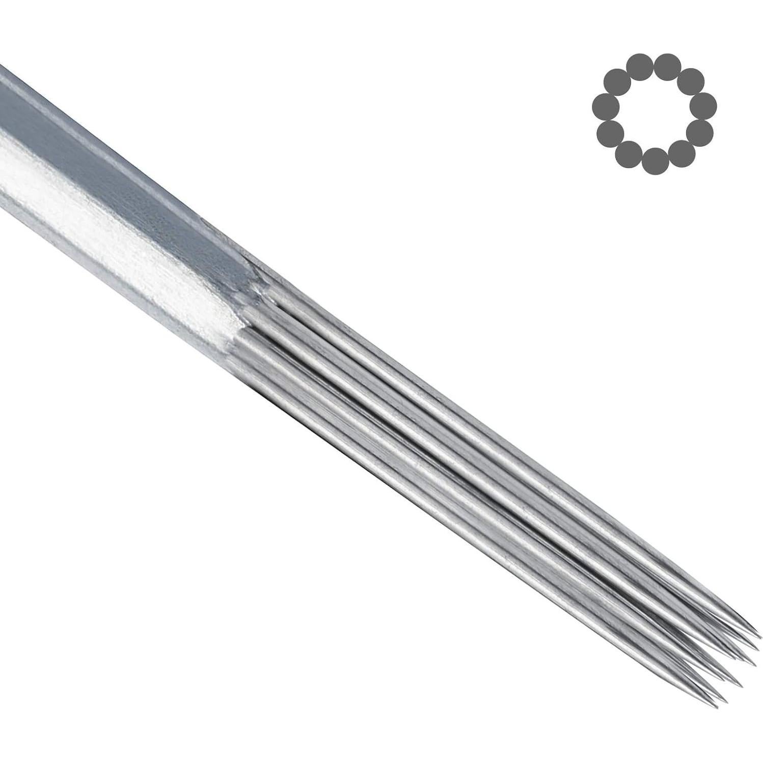 50 Agujas de Tatuaje Estériles Redondas ACE Needles 11RS