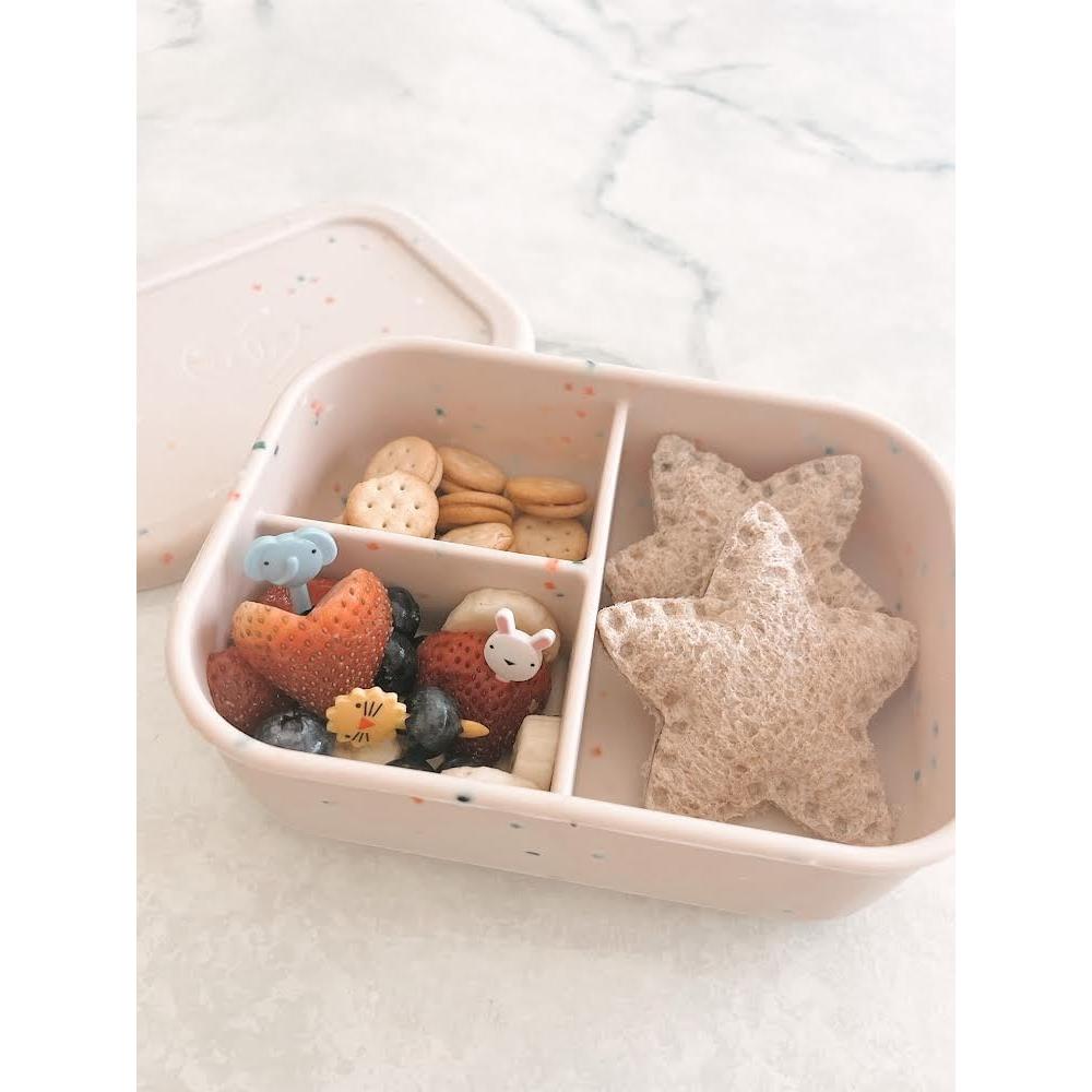 Caja Bento de Silicona Ullabelle 0.48 kg A Prueba de Fugas Beige