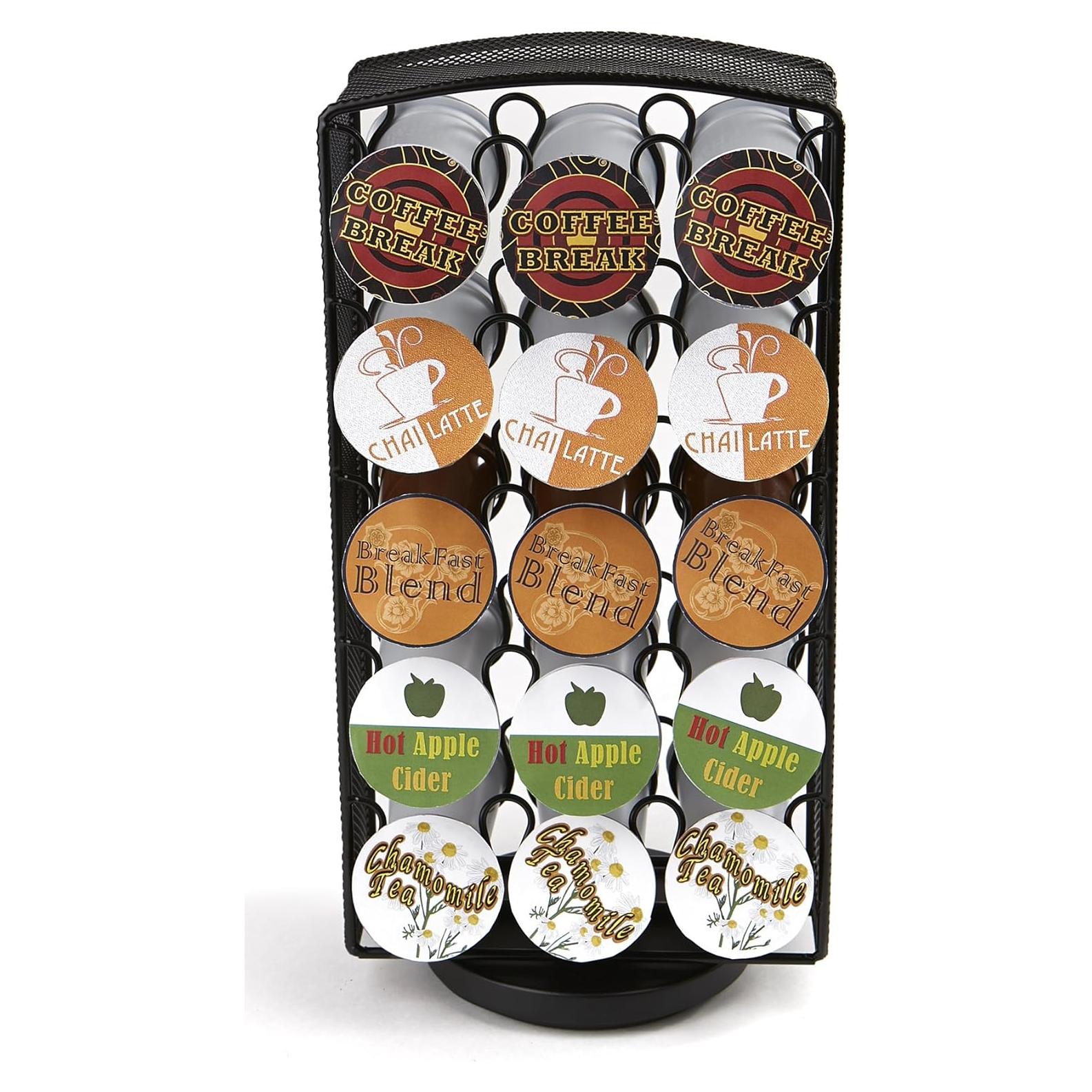 Carrusel de Cápsulas de Café Mind Reader, 30 Capacidad, Negro