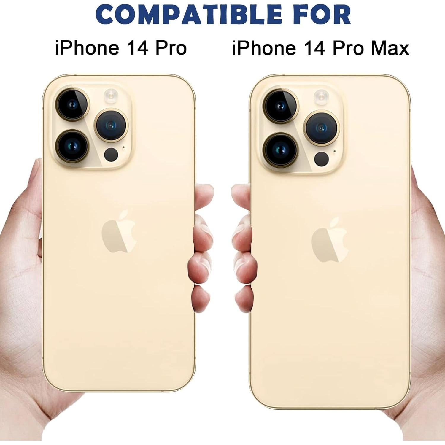 Cubierta de Cámara MakLuen para iPhone 14 Pro/Pro Max - Negro