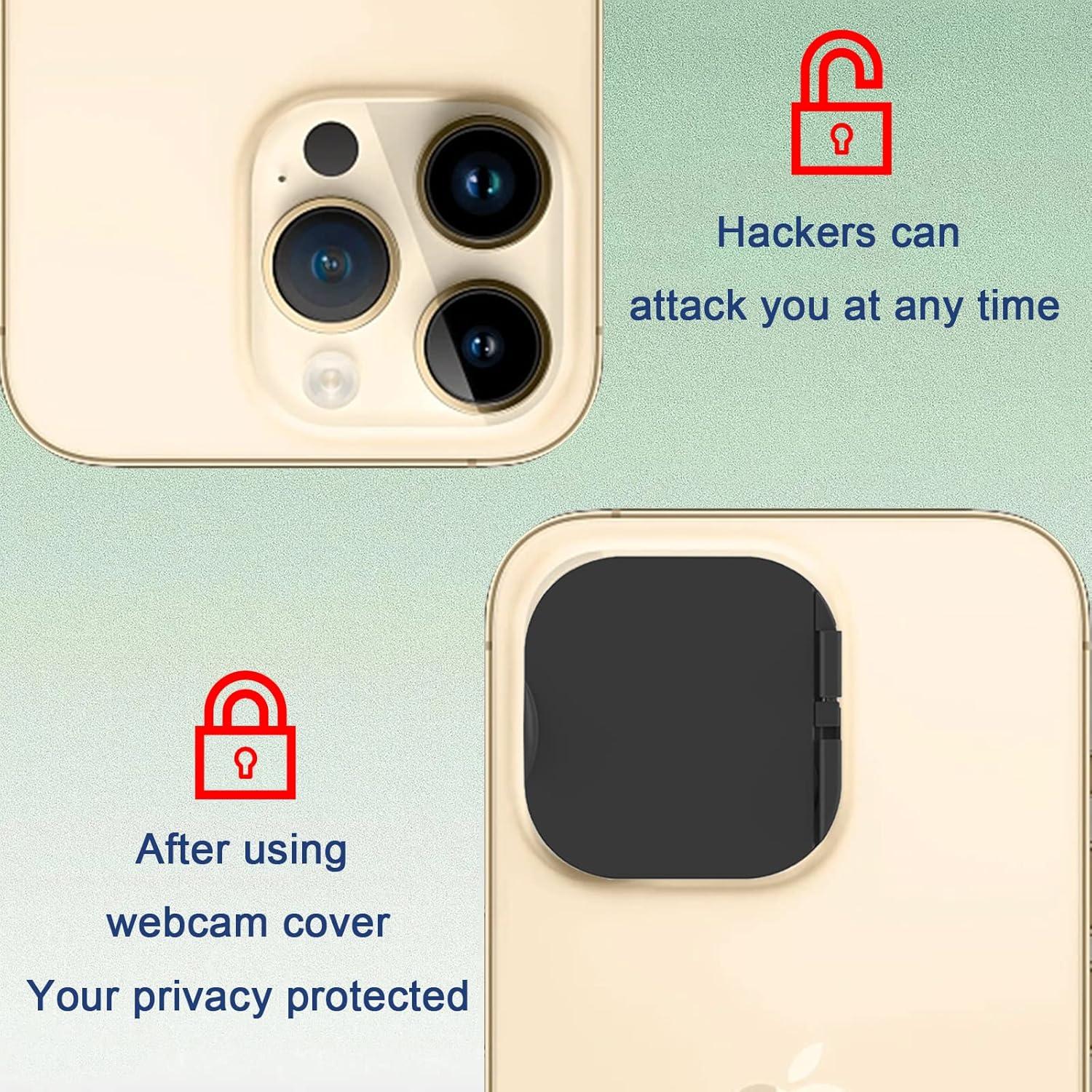 Cubierta de Cámara MakLuen para iPhone 14 Pro/Pro Max - Negro