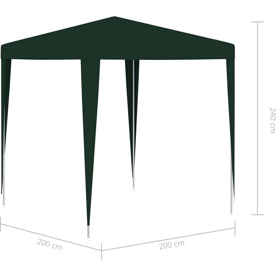 Carpa de Fiesta FAMIROSA 2x2m Verde Impermeable para Jardín