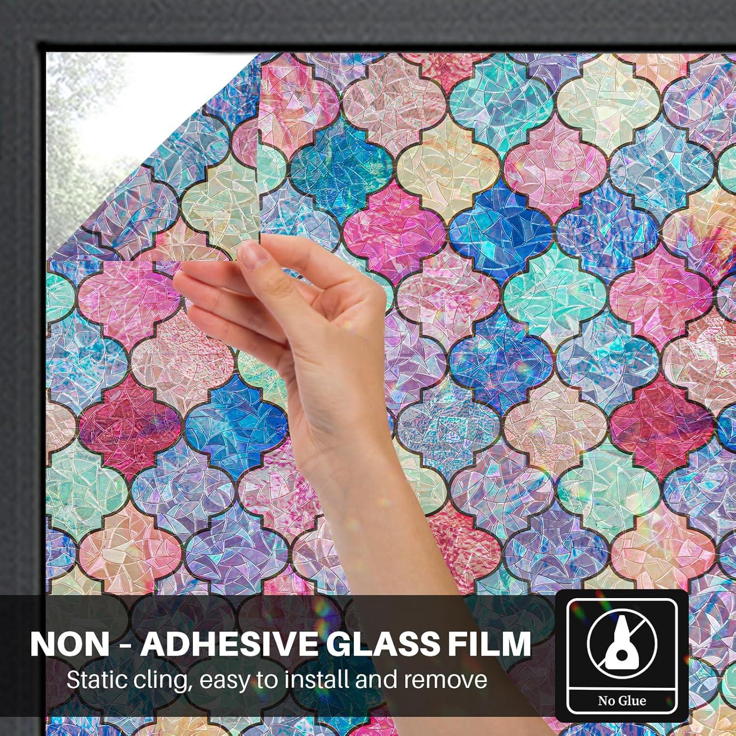 Película de Ventana Arcoíris FEOMOS 43.9x199.9 cm Sin Pegamento