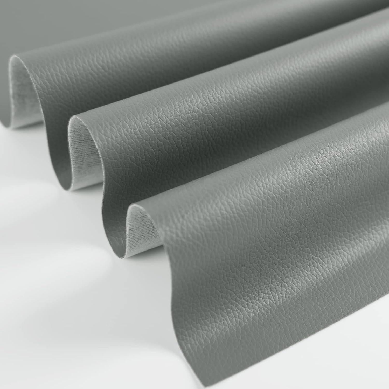 Parche de Reparación de Cuero Autoadhesivo HONGYU 43x200 cm Gris