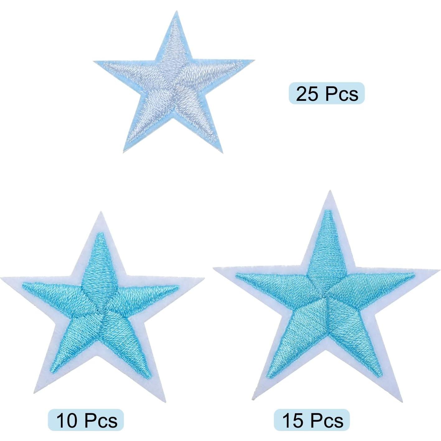 Parche de Planchar MECCANIXITY Estrella Azul 50 Piezas