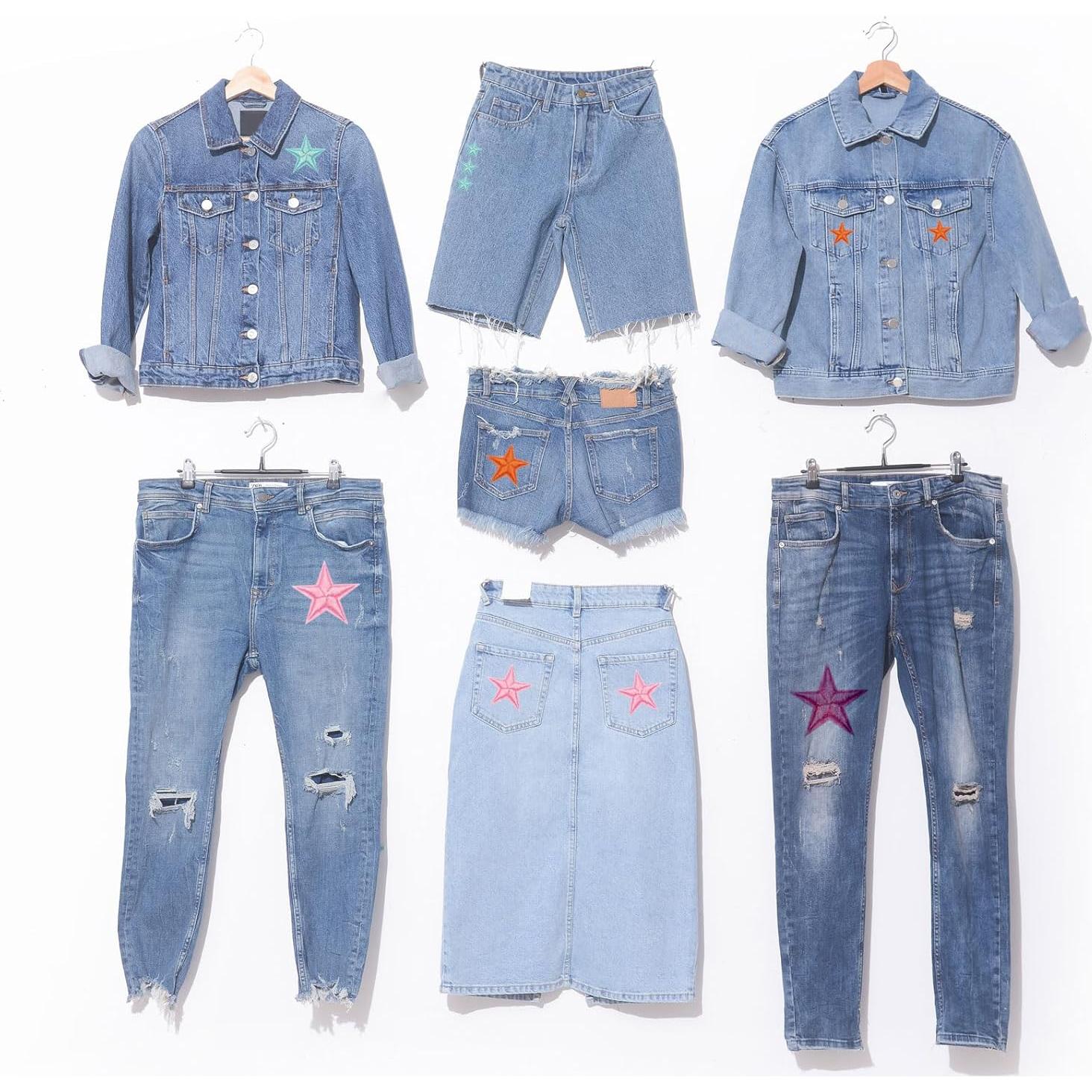 Parche de Planchar MECCANIXITY Estrella Azul 50 Piezas