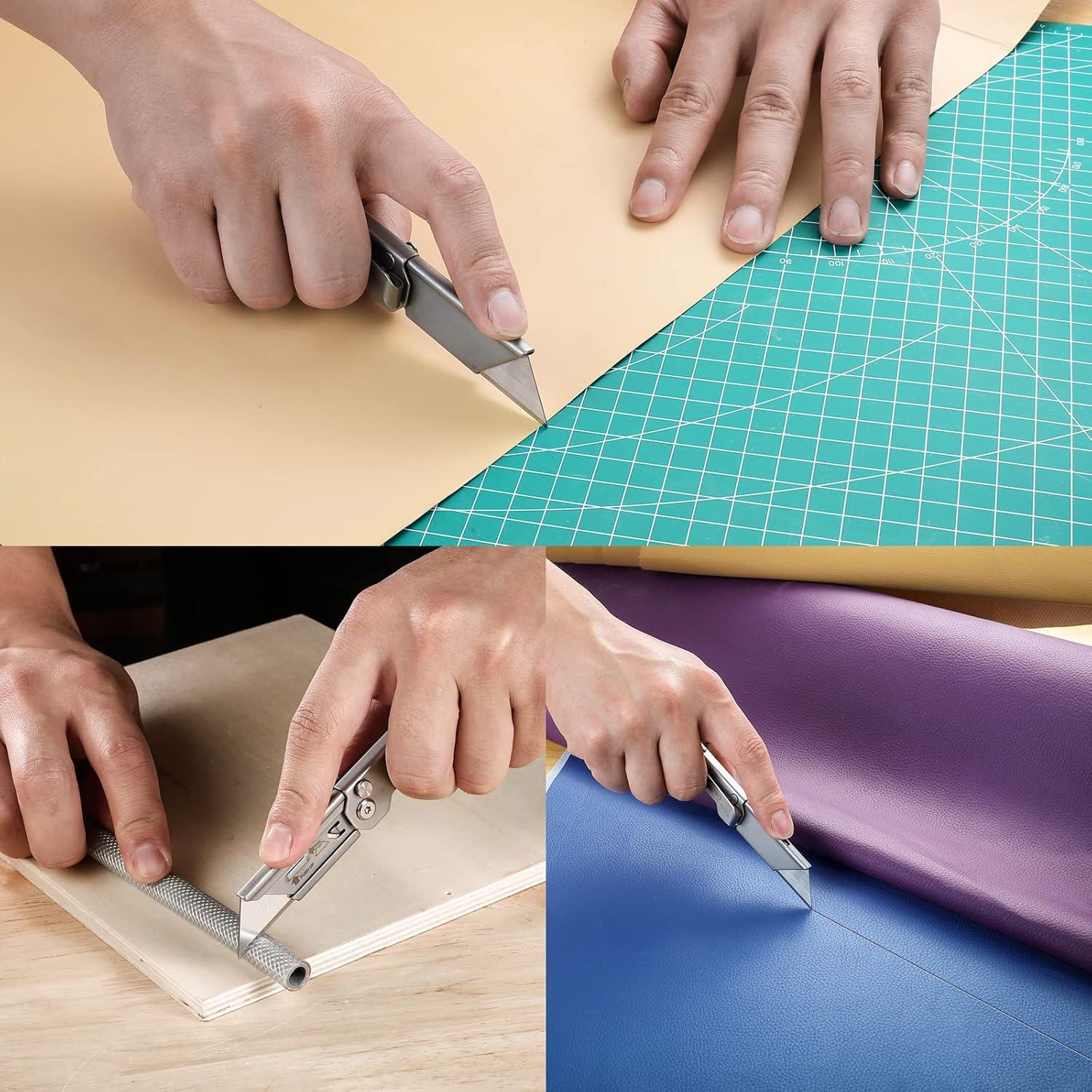 Cuchillo Utility Plegable WORKPRO Acero Inoxidable 14.5 cm