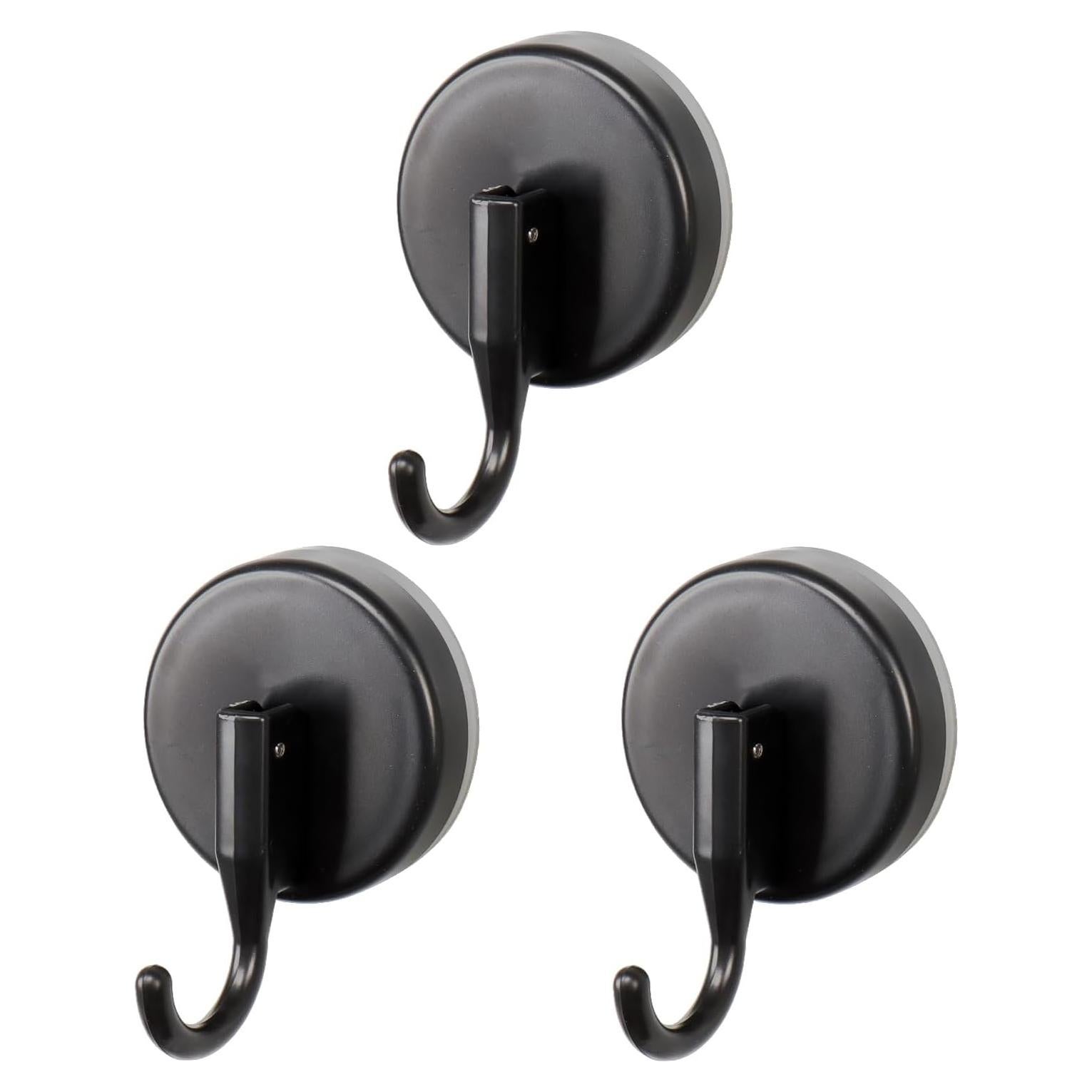 Ganchos de Ventosa Removibles Vanloory - Paquete de 3, Negro