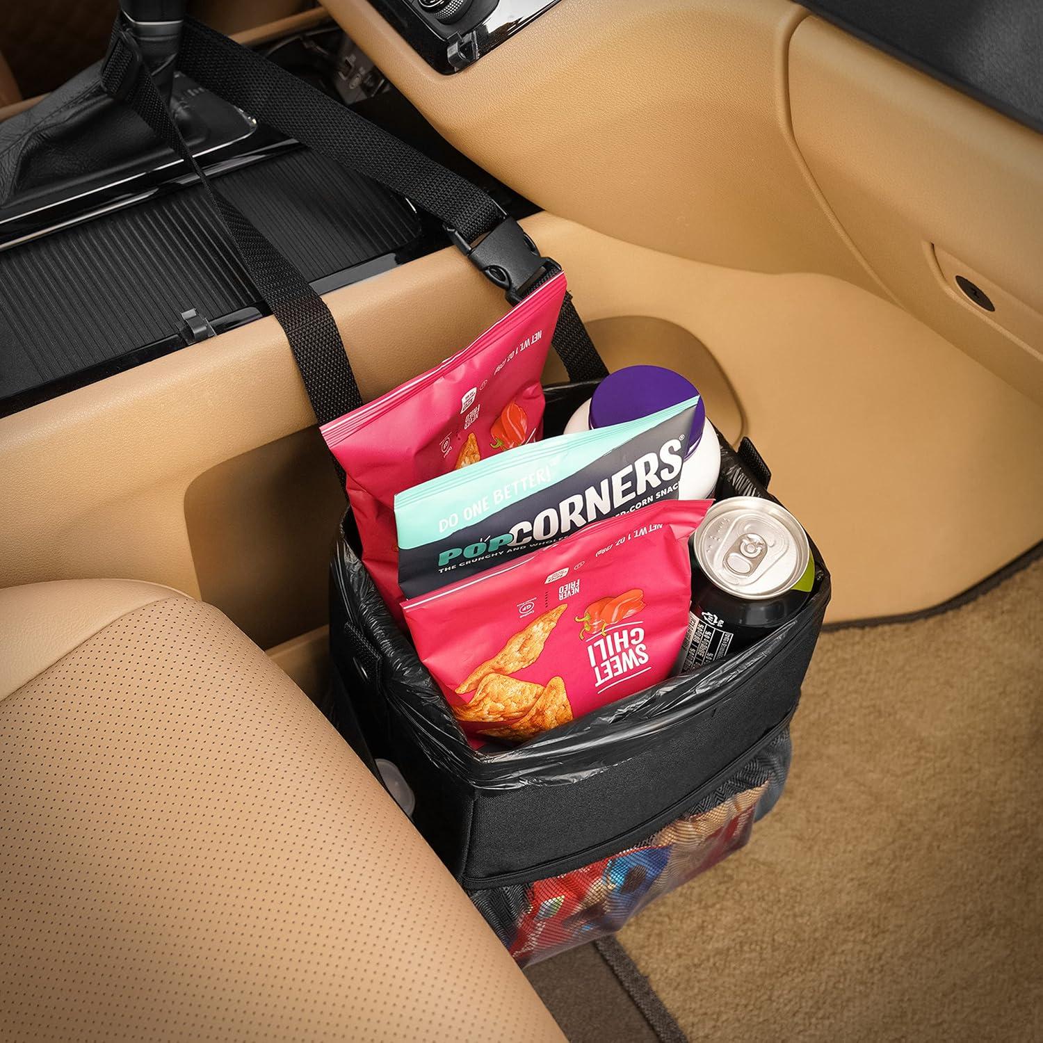 Basurero de Coche KMMOTORS ALD Pequeño Plegable con Bolsas