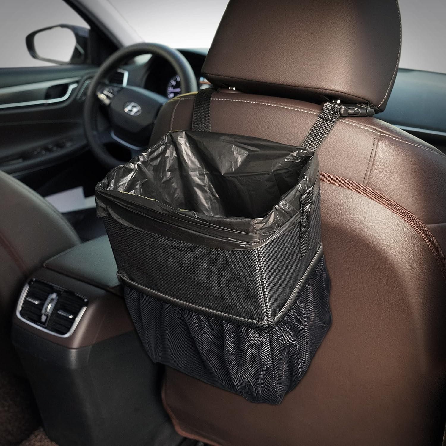 Basurero de Coche KMMOTORS ALD Pequeño Plegable con Bolsas